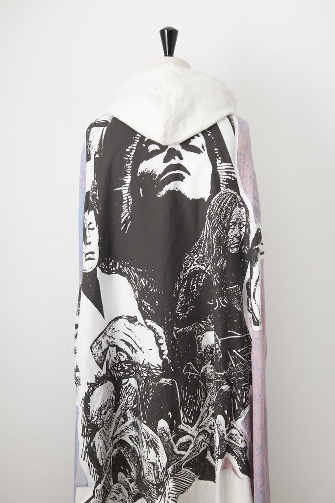 Raf Simons SS04 patched oversized cape Size US XXL / EU 58 / 5 - 3 Thumbnail