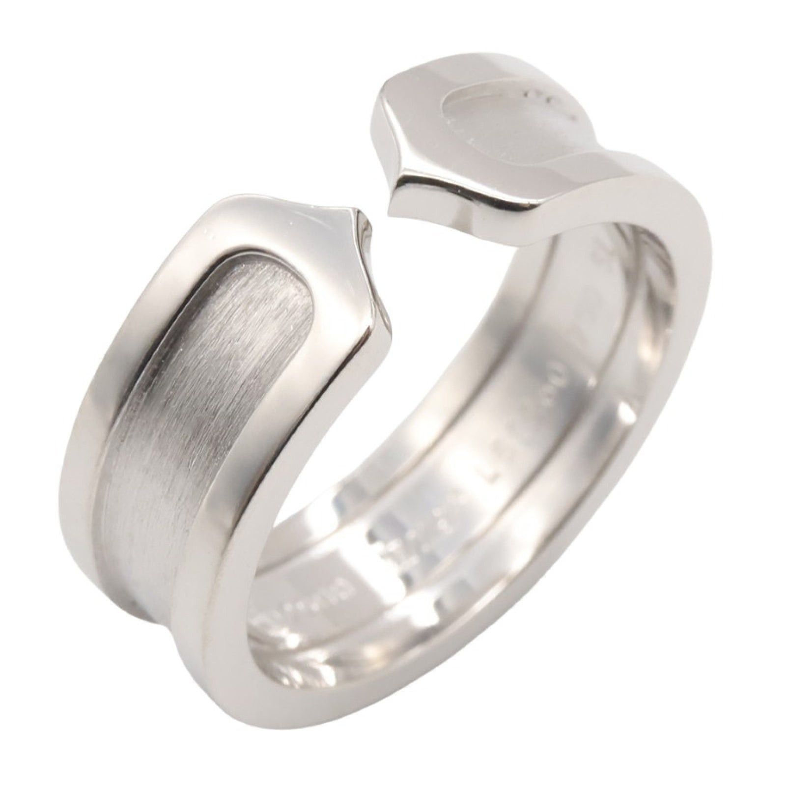 Cartier Cartier C2 Ring K18Wg (White Gold) Silver Size ONE SIZE - 1 Thumbnail