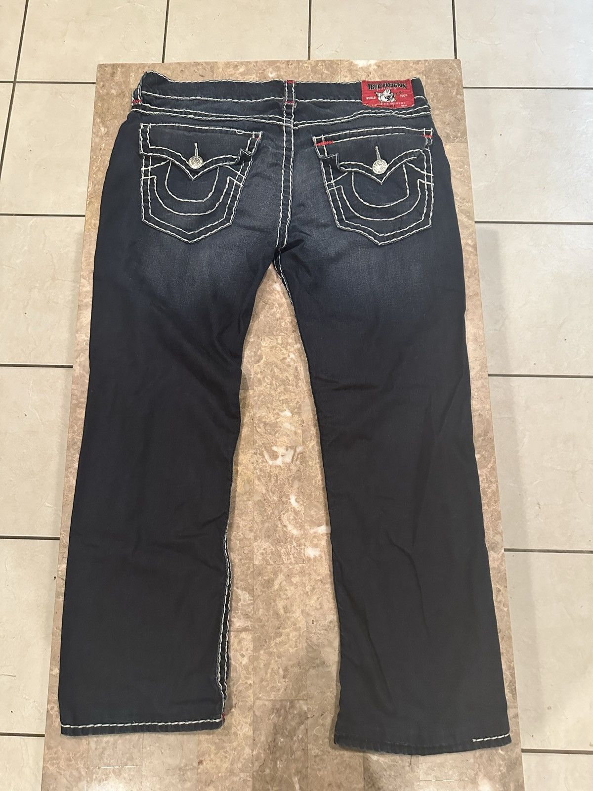 True Religion True Religion Blue Jeans With White Stitching & 5 Pockets Size US 38 / EU 54 - 2 Thumbnail