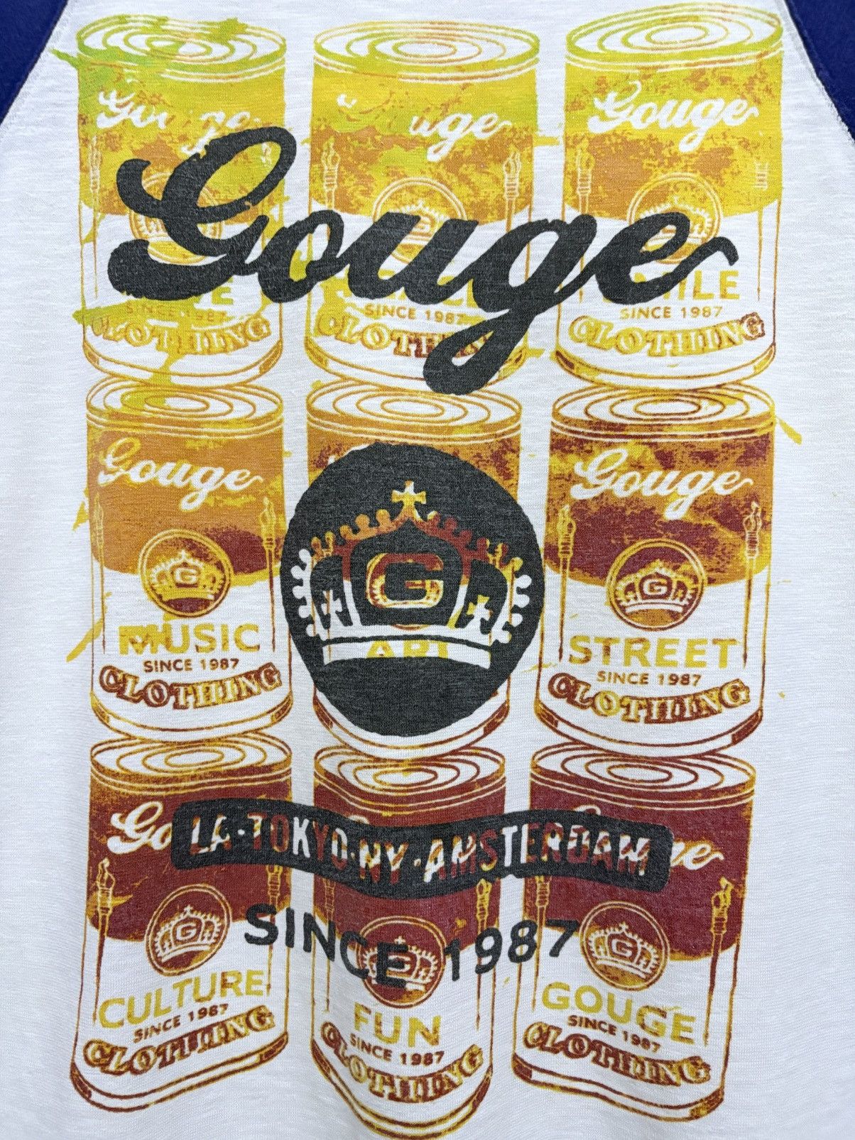 Vintage 2000's Gouge Skateboards Ripoff Andy Warhol Campbell T-Shirt Size M / US 6-8 / IT 42-44 - 5 Thumbnail