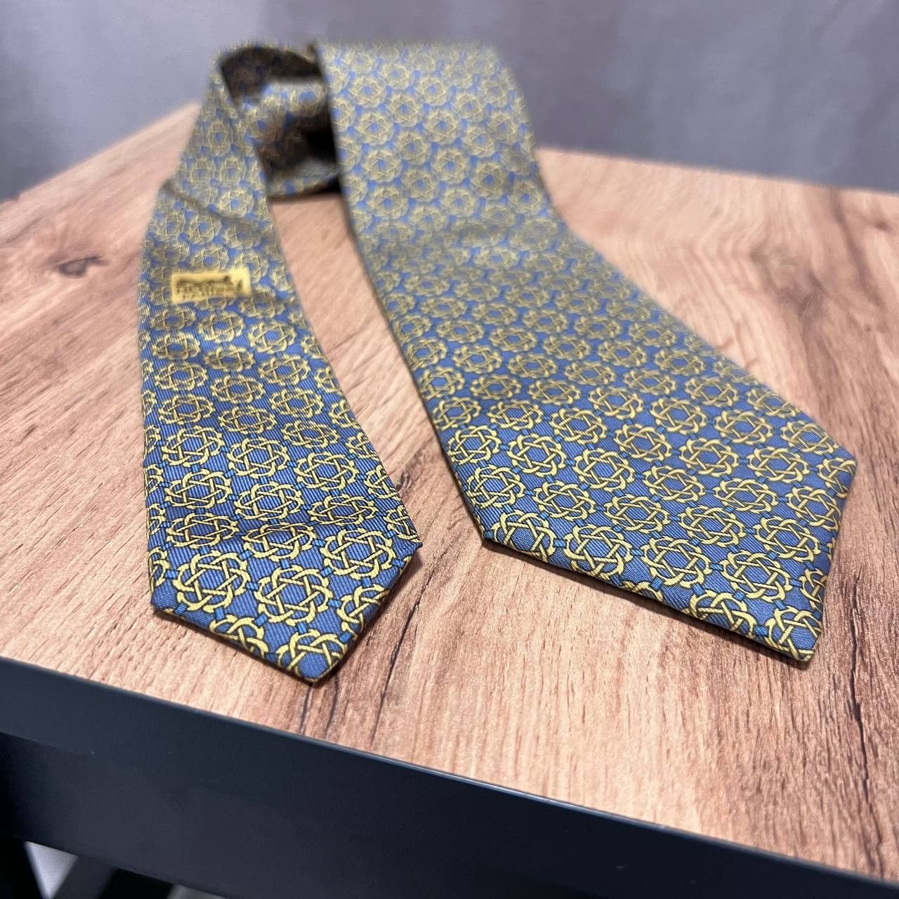 Hermes Vintage Hermes Silk Tie 7122 FA Made in France Size ONE SIZE - 4 Thumbnail