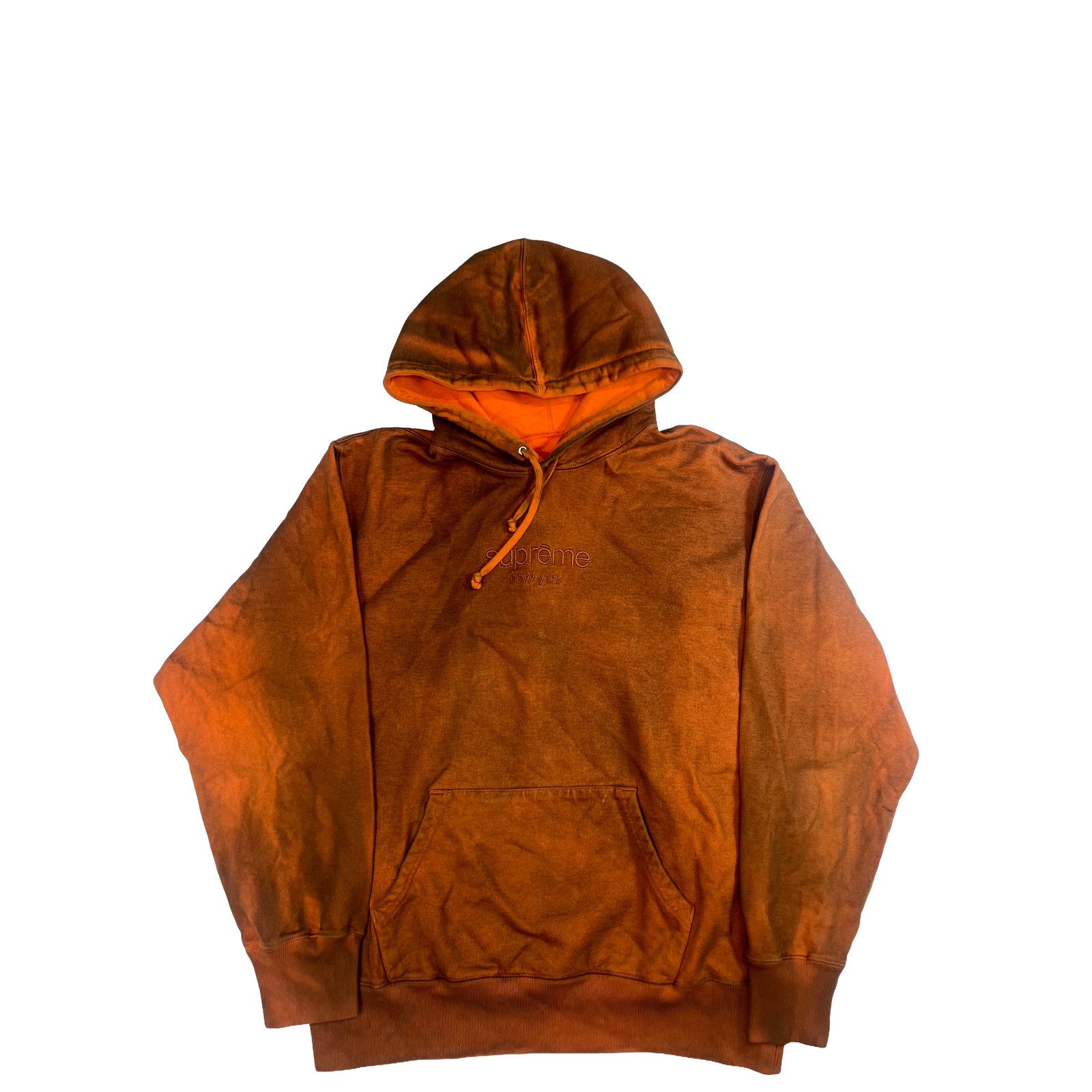 Supreme Supreme New York Logo Rust Hoodie Size US S / EU 44-46 / 1 - 1 Thumbnail