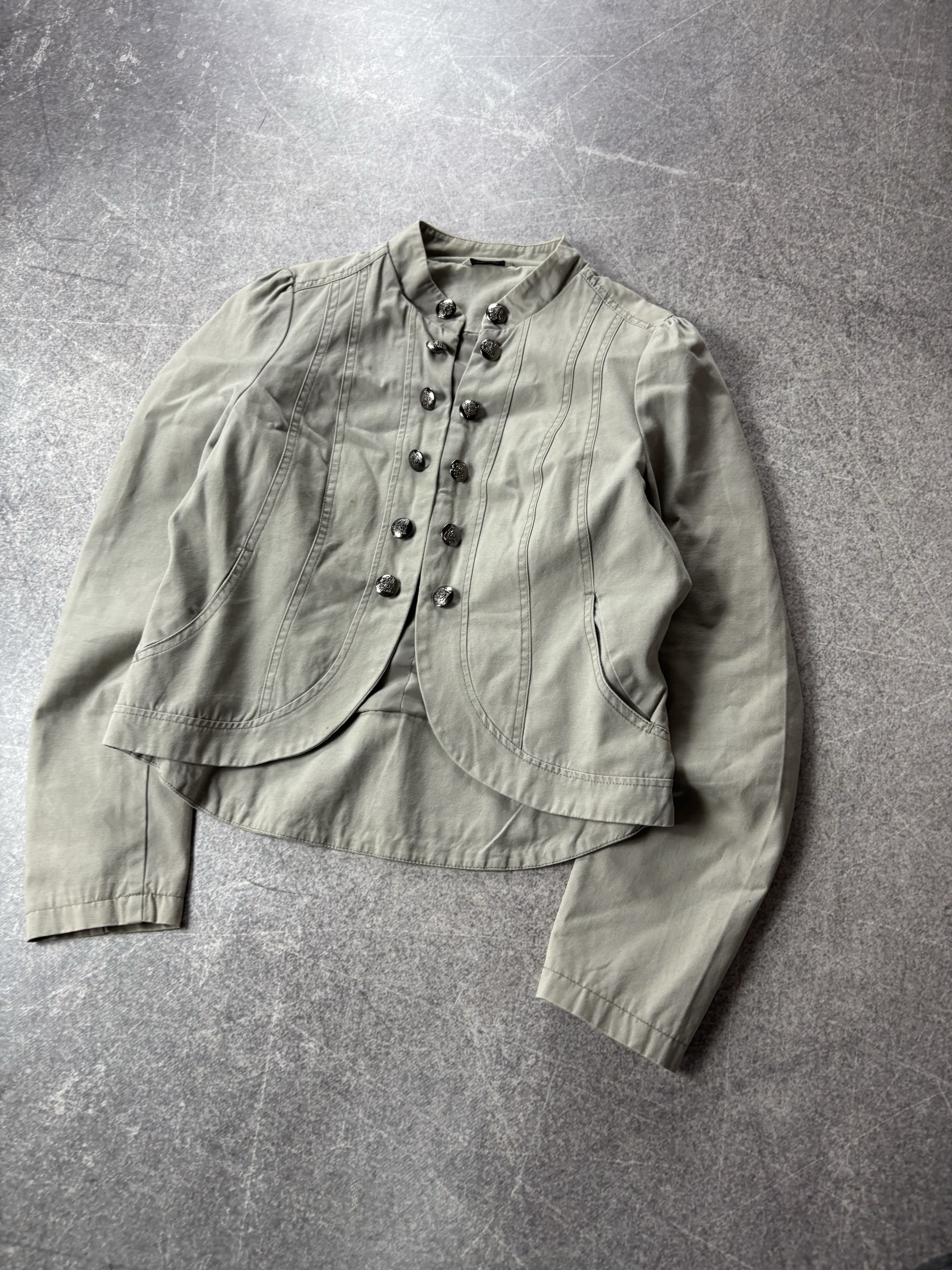 Yohji Yamamoto 00s Washed Napoleon Military Cotton Jacket PPFM Mad Punk Size US S / EU 44-46 / 1 - 3 Thumbnail