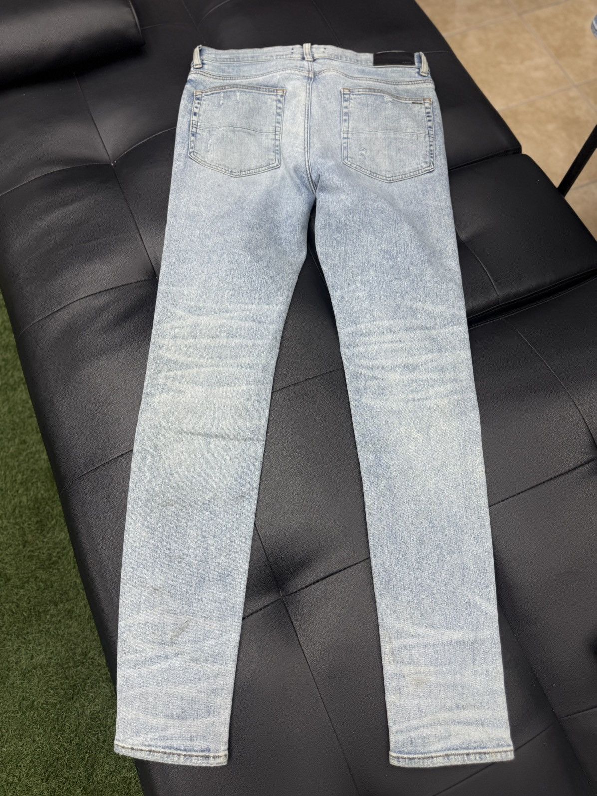 Amiri Amiri MX1 Jeans Blue Glitter Iridescent Patch Size 34 Size US 34 / EU 50 - 9 Thumbnail