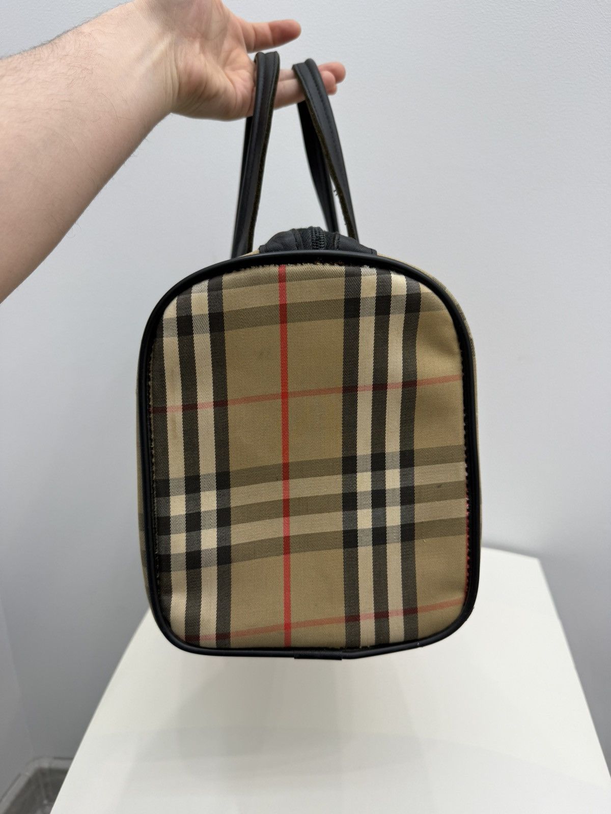 Burberry Vintage Burberrys Nova Check Big Speedy Handle Bag Size ONE SIZE - 5 Thumbnail