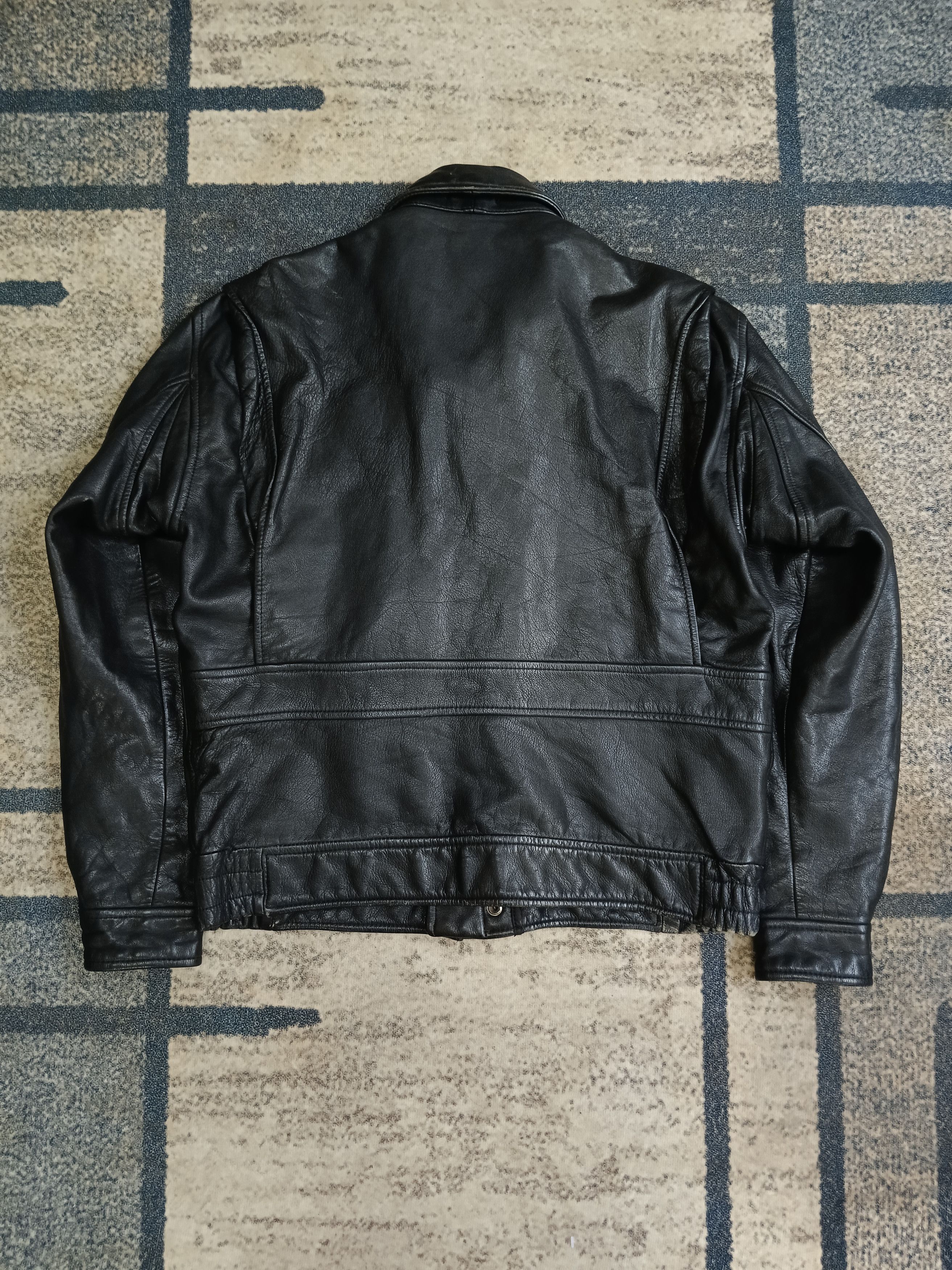 Vintage VINTAGE BAHRON RACING LEATHER WEAR JACKET Size US M / EU 48-50 / 2 - 8 Thumbnail