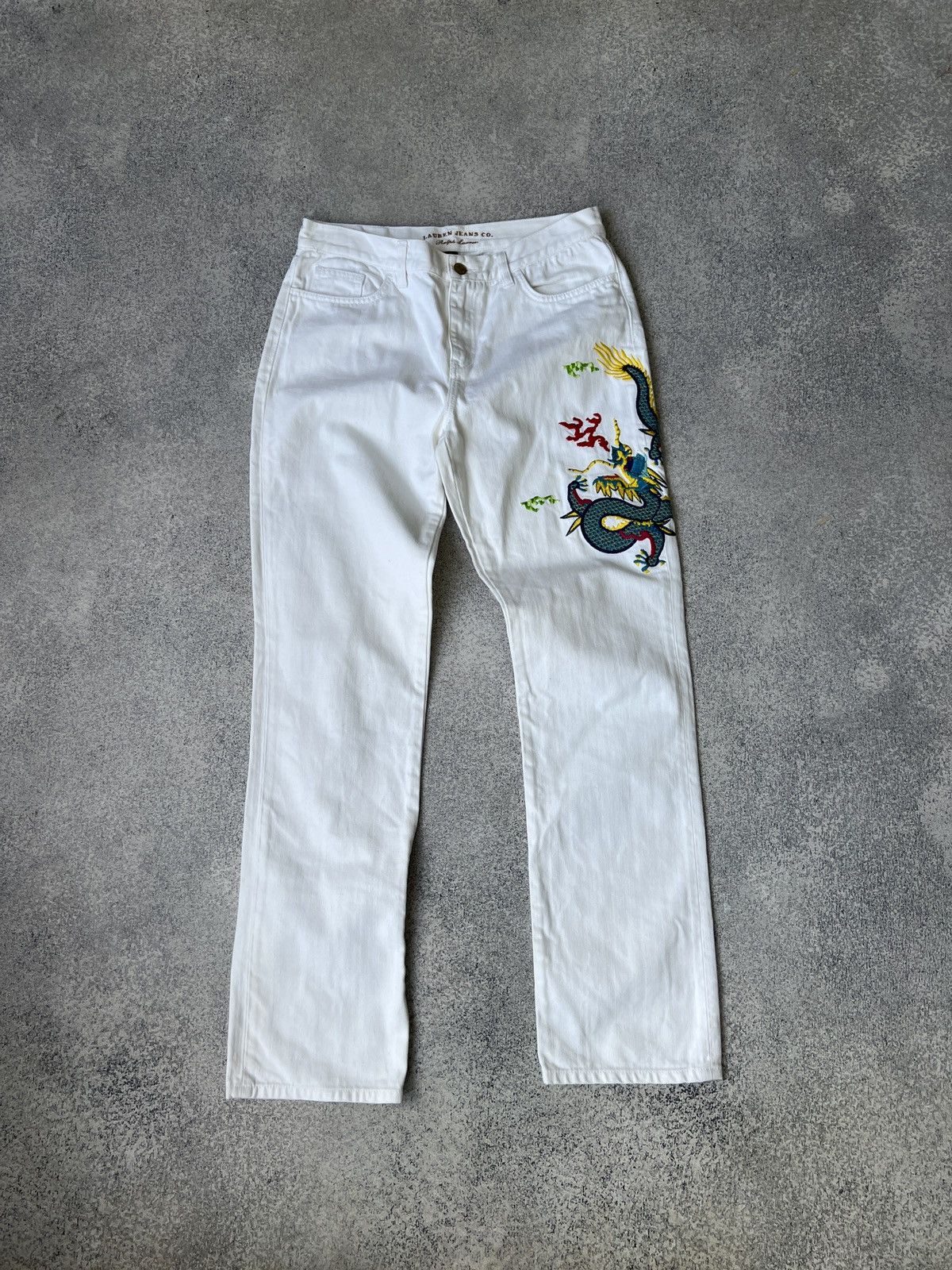 Ralph Lauren × Vintage Vintage Ralph Lauren Women’s Chinese Dragon pants Size 26" / US 2 / IT 38 - 2 Thumbnail