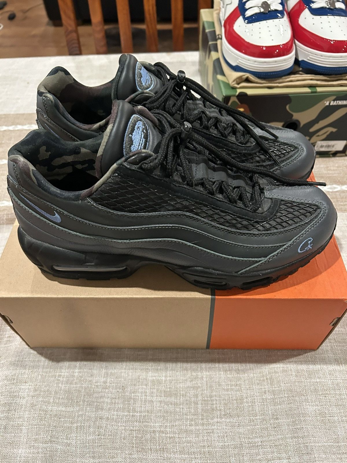 Corteiz × Nike Corteiz x Air Max 95 SP “Rules The World - Aegean Storm” Size US 12 / EU 45 - 5 Thumbnail