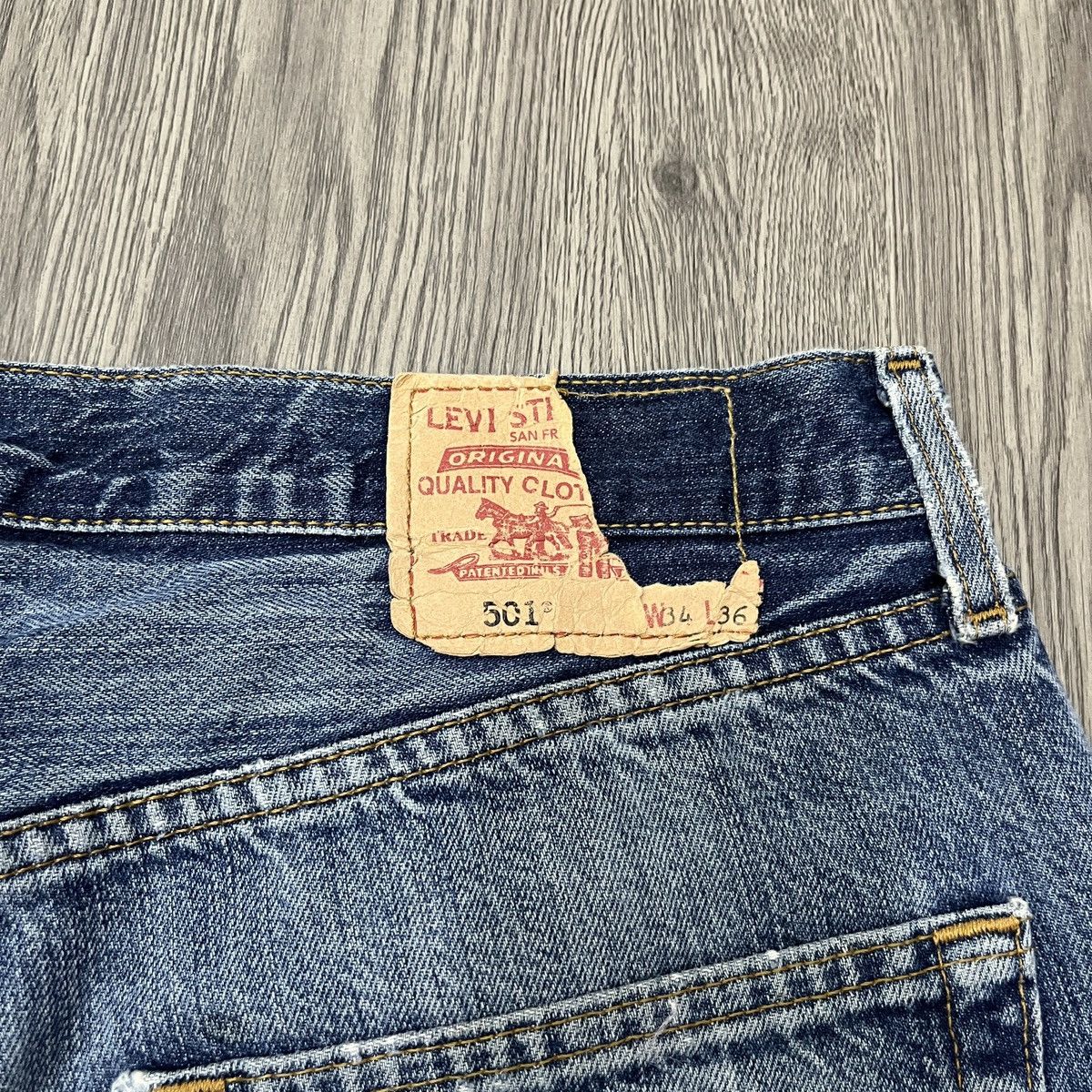 Levi's Vintage Clothing 2000s Levi's 501 Distresse Denim ifsixwasnine Size US 34 / EU 50 - 13 Thumbnail