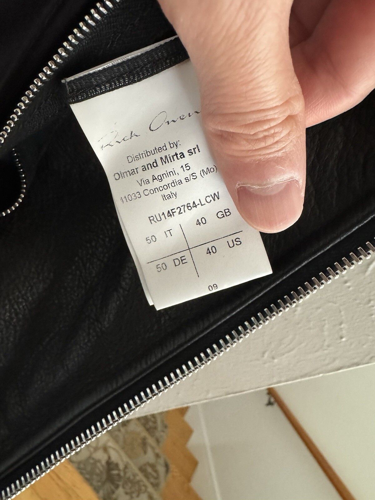 Rick Owens Rick Owens 2014 Stooges Heavy Calf Leather Jacket LCW Size US M / EU 48-50 / 2 - 9 Thumbnail