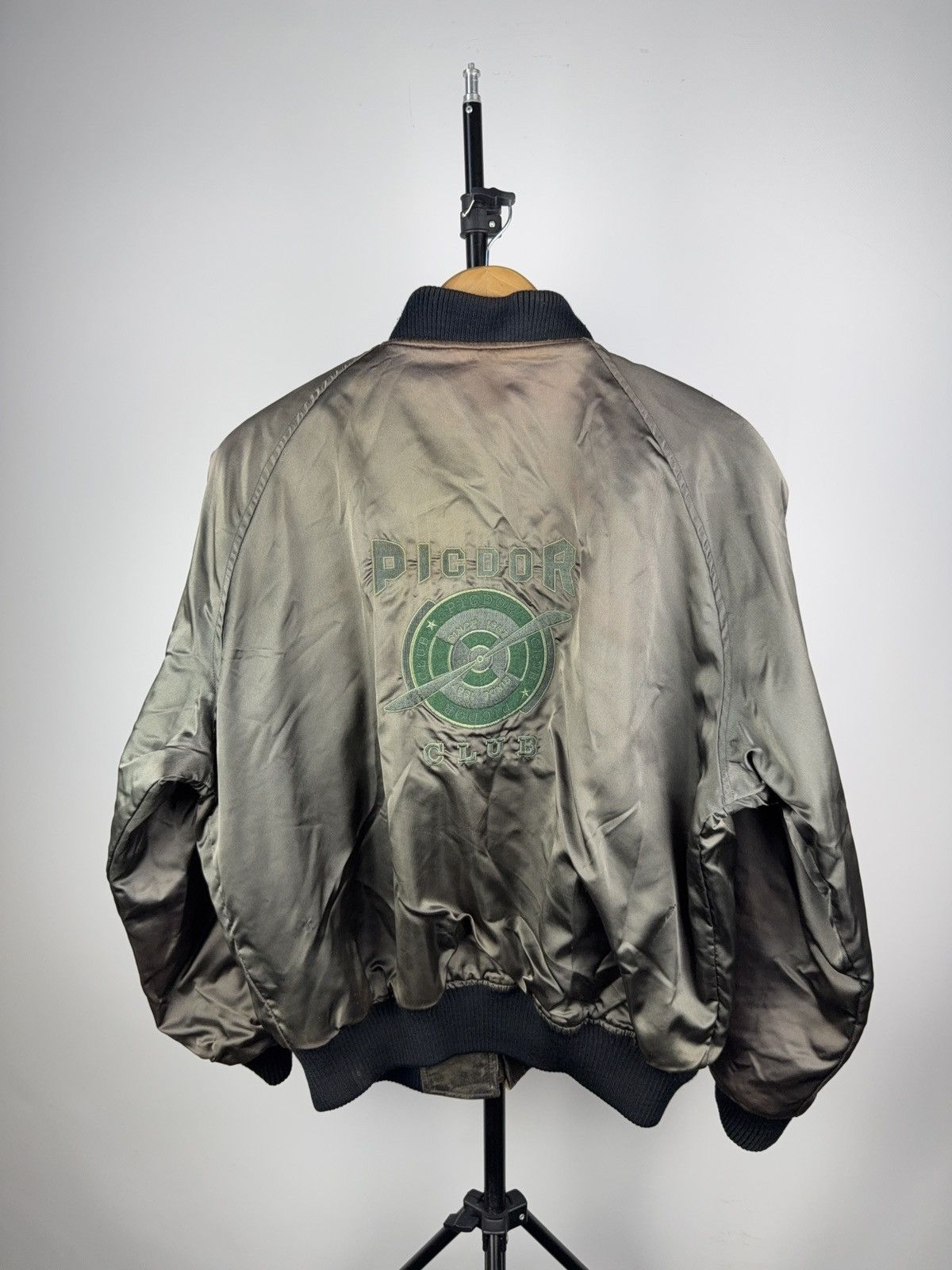 Other Vintage 90s Picdor Club Air Force Leather Bomber Jacket Size US S / EU 44-46 / 1 - 19 Thumbnail