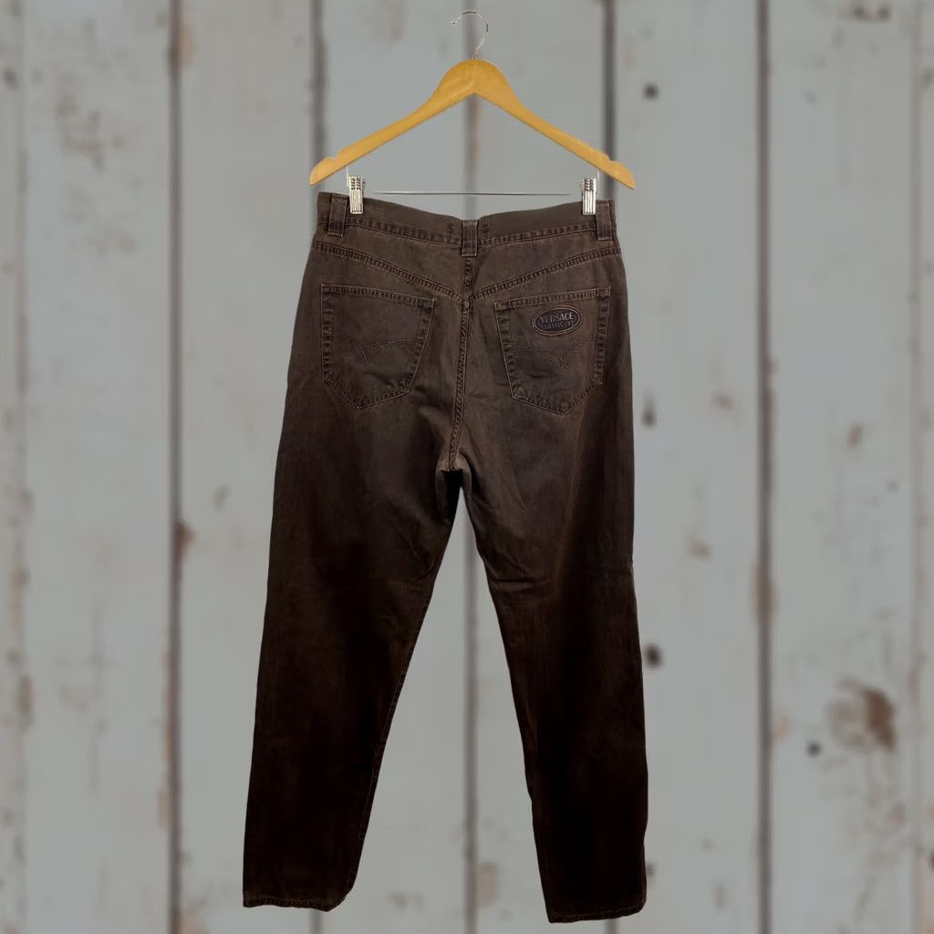 Versace VINTAGE Versace Pants Brown 90s Classic V2 Men's 36 Brown 30in Inseam 78cm Y2K Rare Retro Fashion Size US 36 / EU 52 - 1 Thumbnail