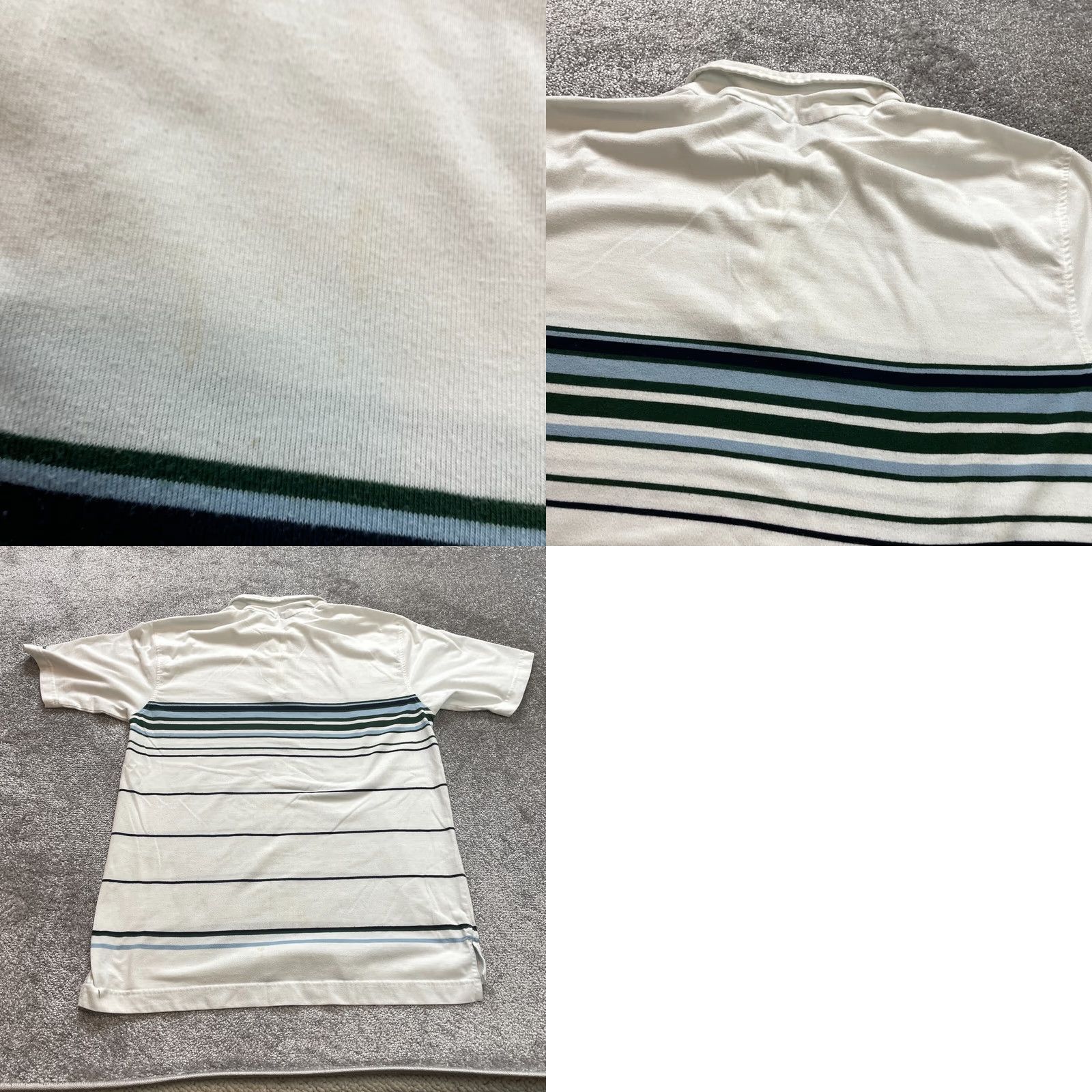 Vintage VINTAGE Aéropostale Polo Shirt Mens L White Striped Logo Golf Rugby Preppy Vintage Mens L White Polo Size US L / EU 52-54 / 3 - 9 Thumbnail