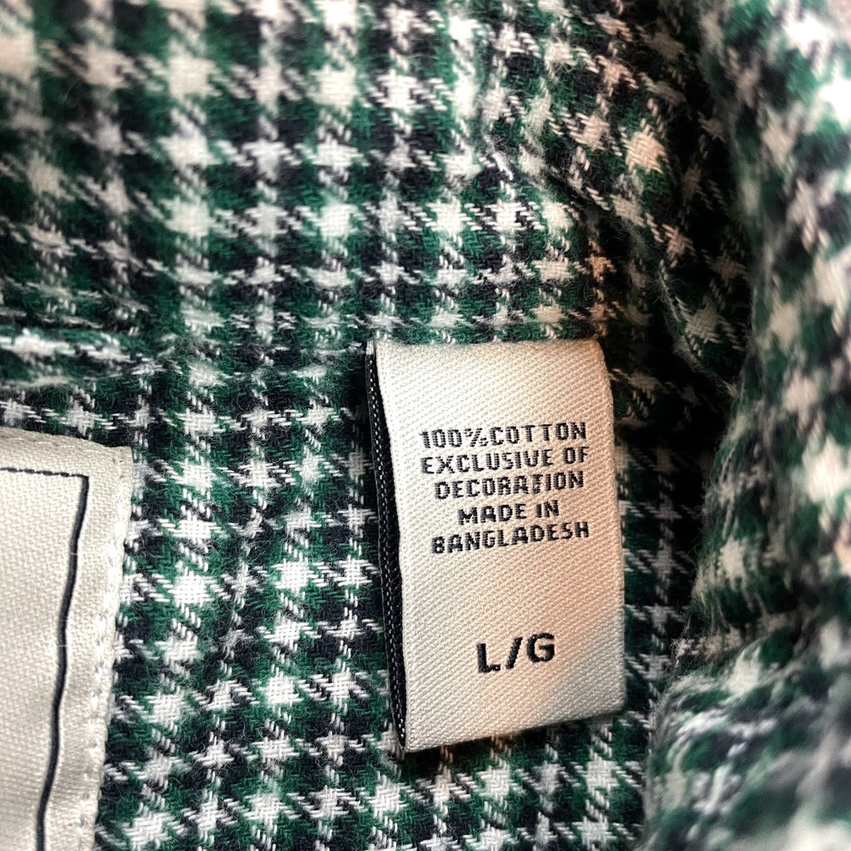 Chaps Chaps Button-Down Shirt Mens L Green Check Flannel Long Sleeve Collared Logo Size US L / EU 52-54 / 3 - 6 Thumbnail
