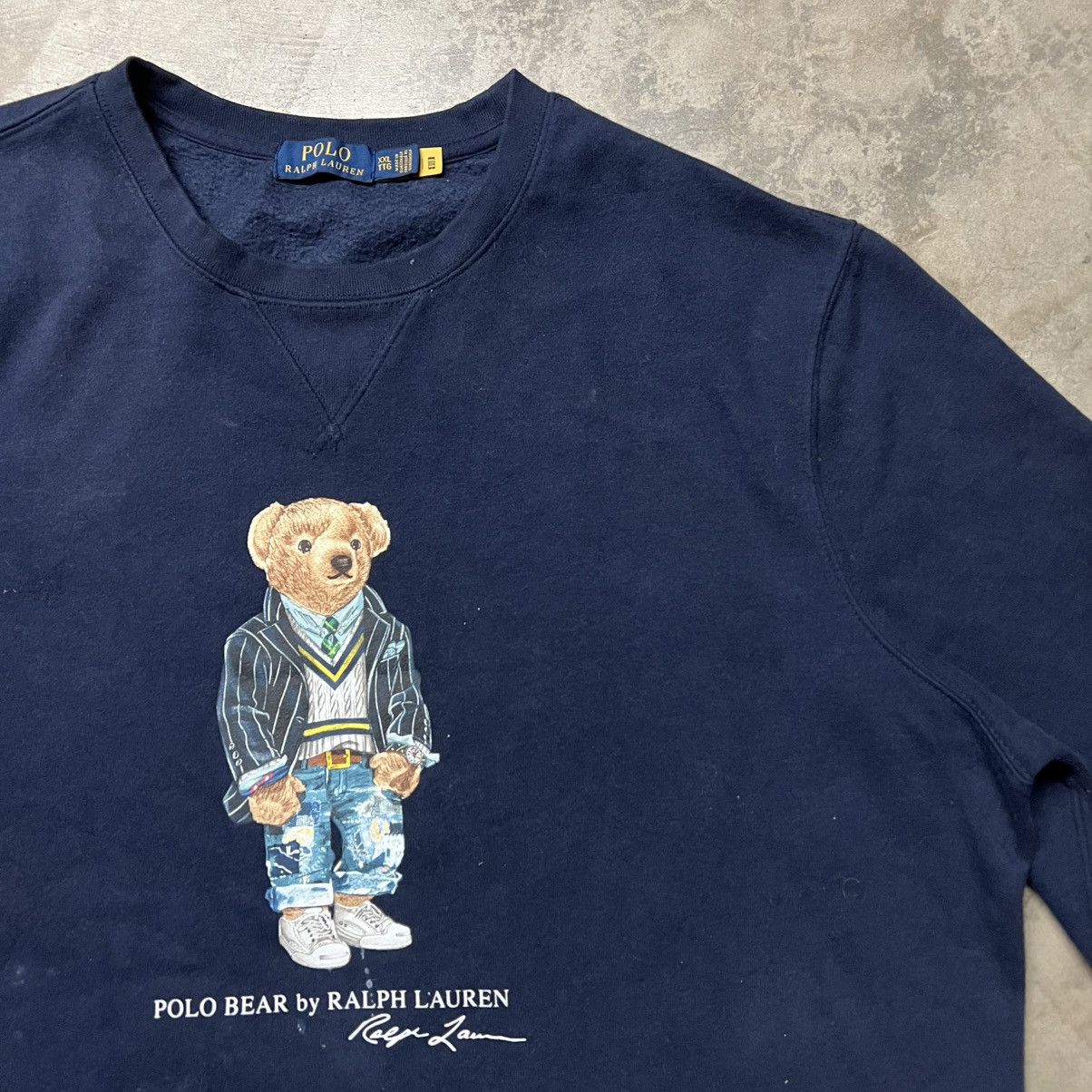 Polo Ralph Lauren × Ralph Lauren × Vintage Polo Bear by Polo Ralph Lauren Graphic Crewneck Sweater Size US XXL / EU 58 / 5 - 1 Thumbnail