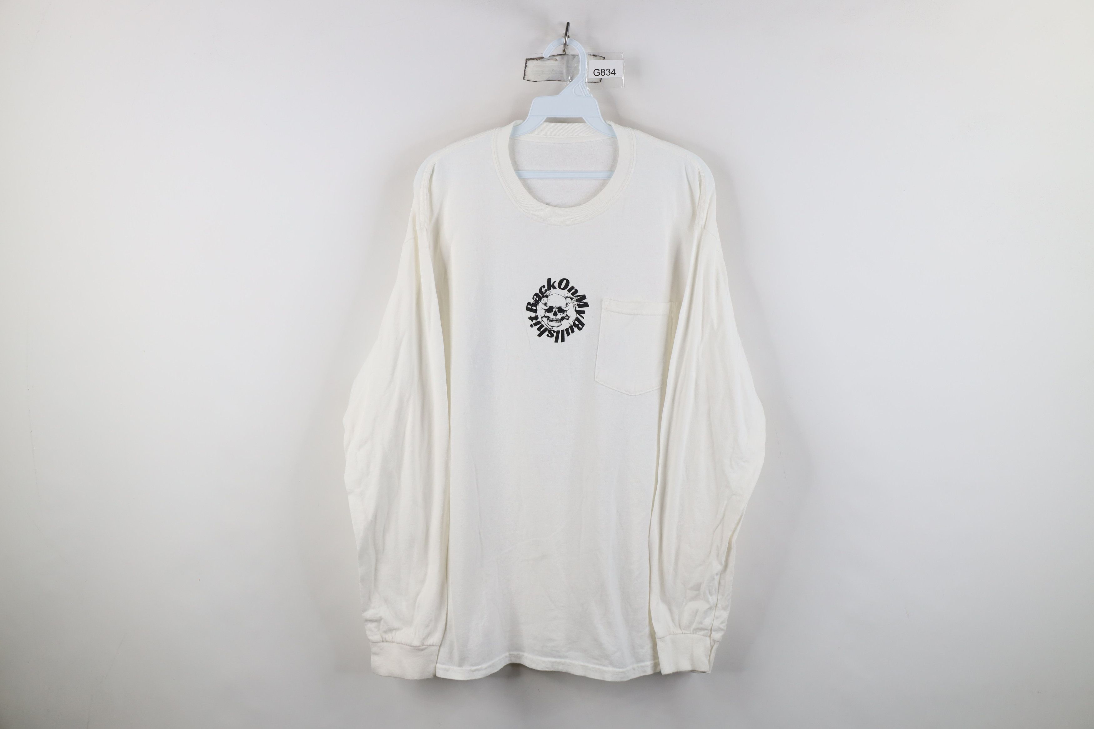 Vintage Vintage Y2K Streetwear Bull*hit Acid Nun Long Sleeve T-Shirt Size US L / EU 52-54 / 3 - 1 Thumbnail
