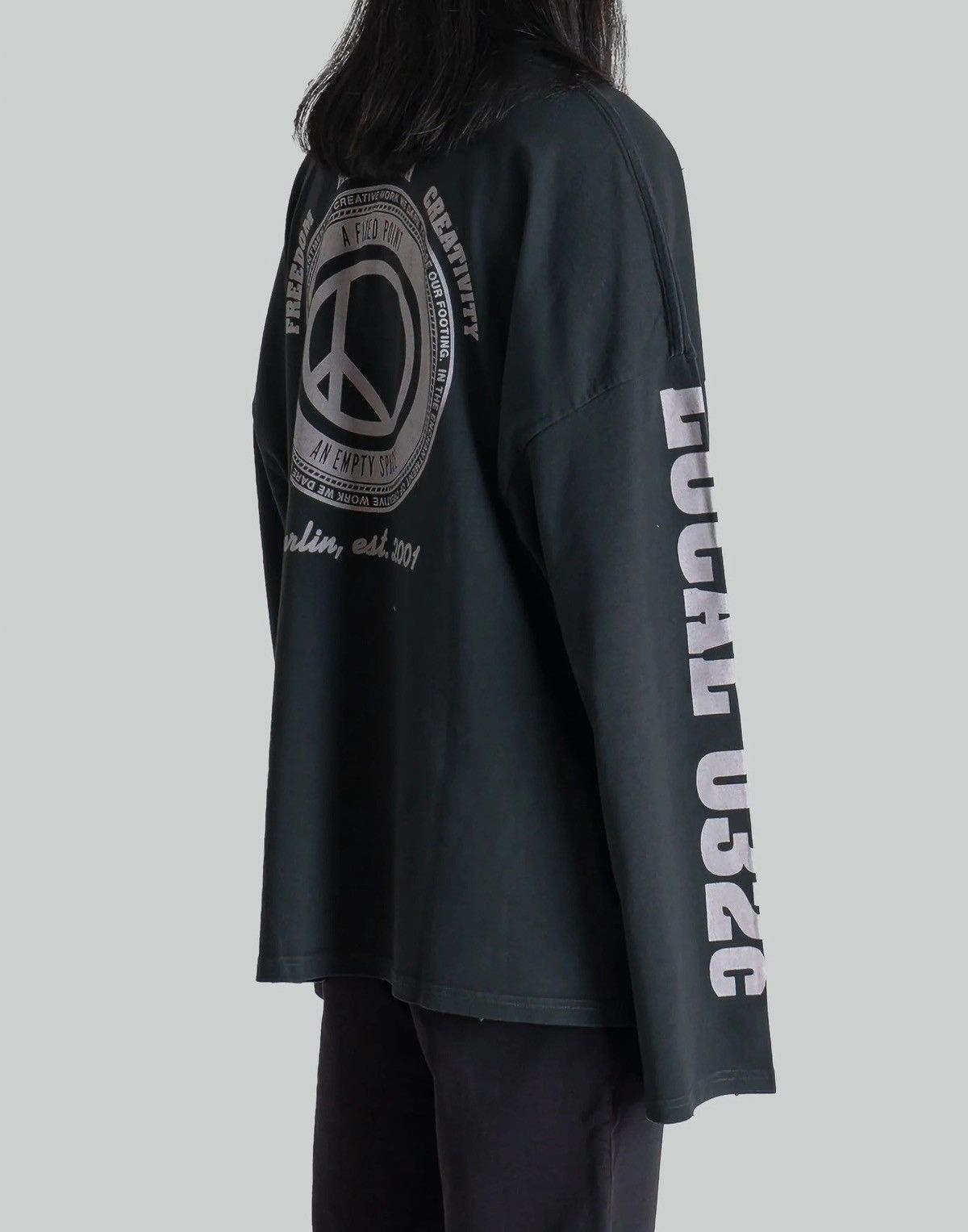 032c !DS! FW23 032c "Repetirion" Local Boxy Black Long Sleeve Size XL / US 12-14 / IT 48-50 - 9 Thumbnail