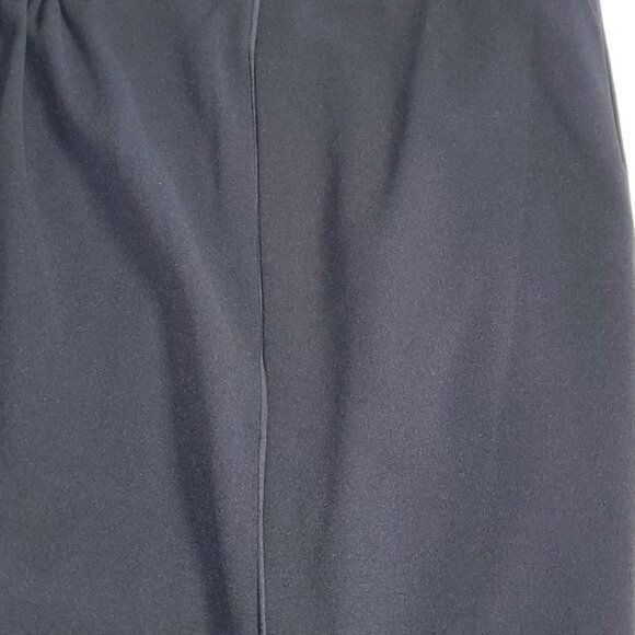 Calvin Klein Calvin Klein Black Trimmed Satin High Rise Elastic Pocketed Size 39" - 6 Thumbnail