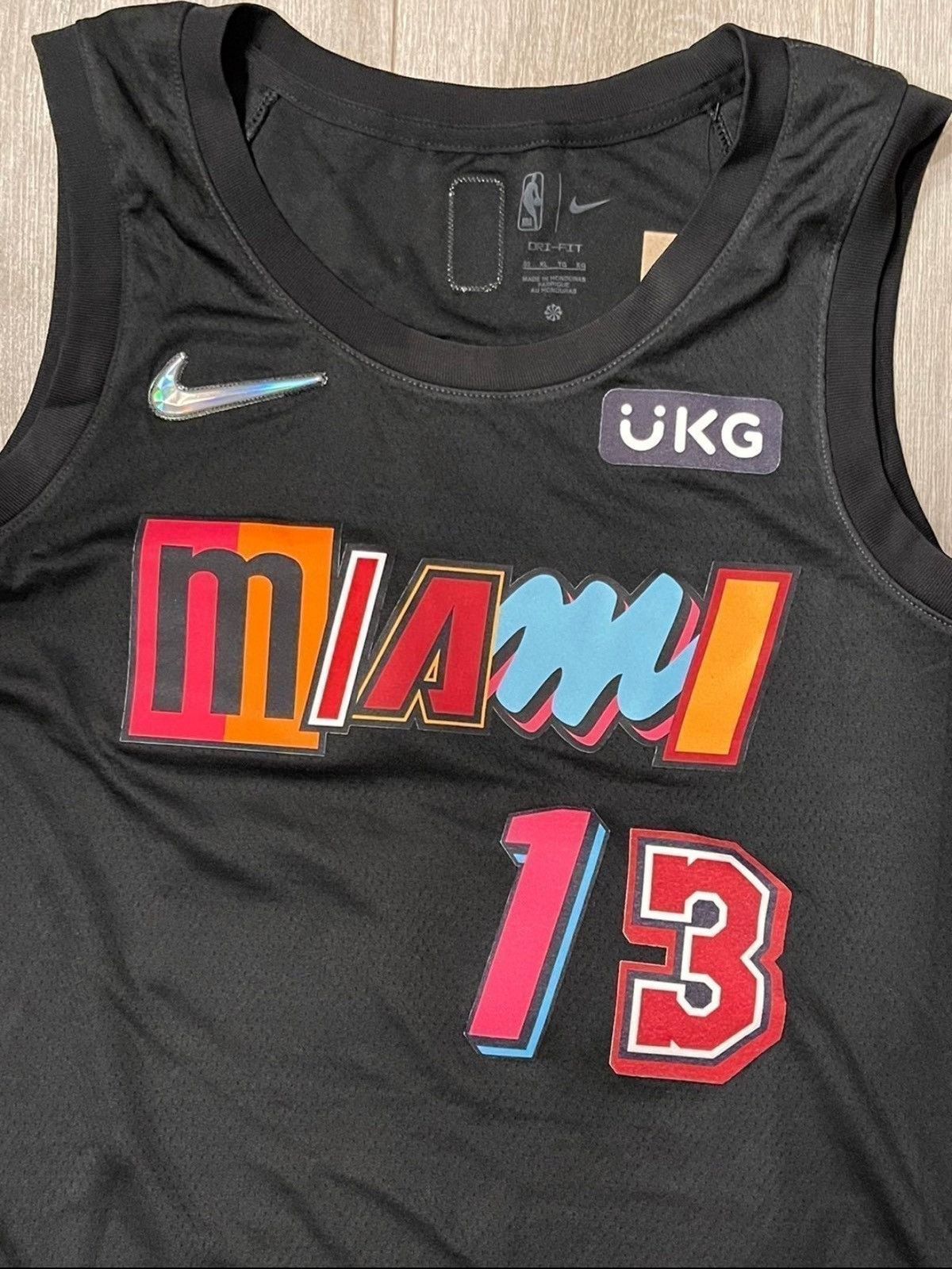 NBA Bam Adebayo Nike Miami Heat Mashup Swingman Jersey Vice XL Size US XL / EU 56 / 4 - 2 Thumbnail