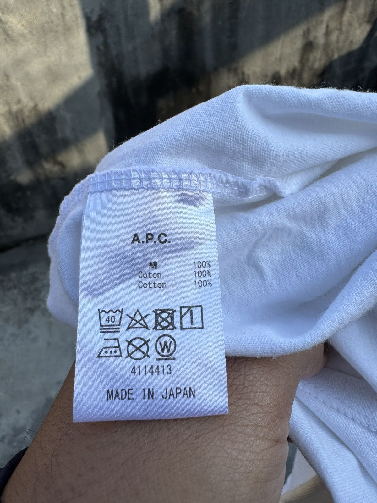 A.P.C. Apc Paris Big Logo Tshirt Size US M / EU 48-50 / 2 - 7 Thumbnail