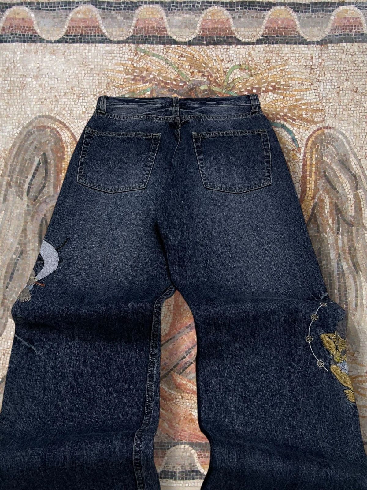 Japanese Brand Vintage Og 90s Japan Designer Karakuri God Traditional Denim Size US 28 / EU 44 - 15 Thumbnail