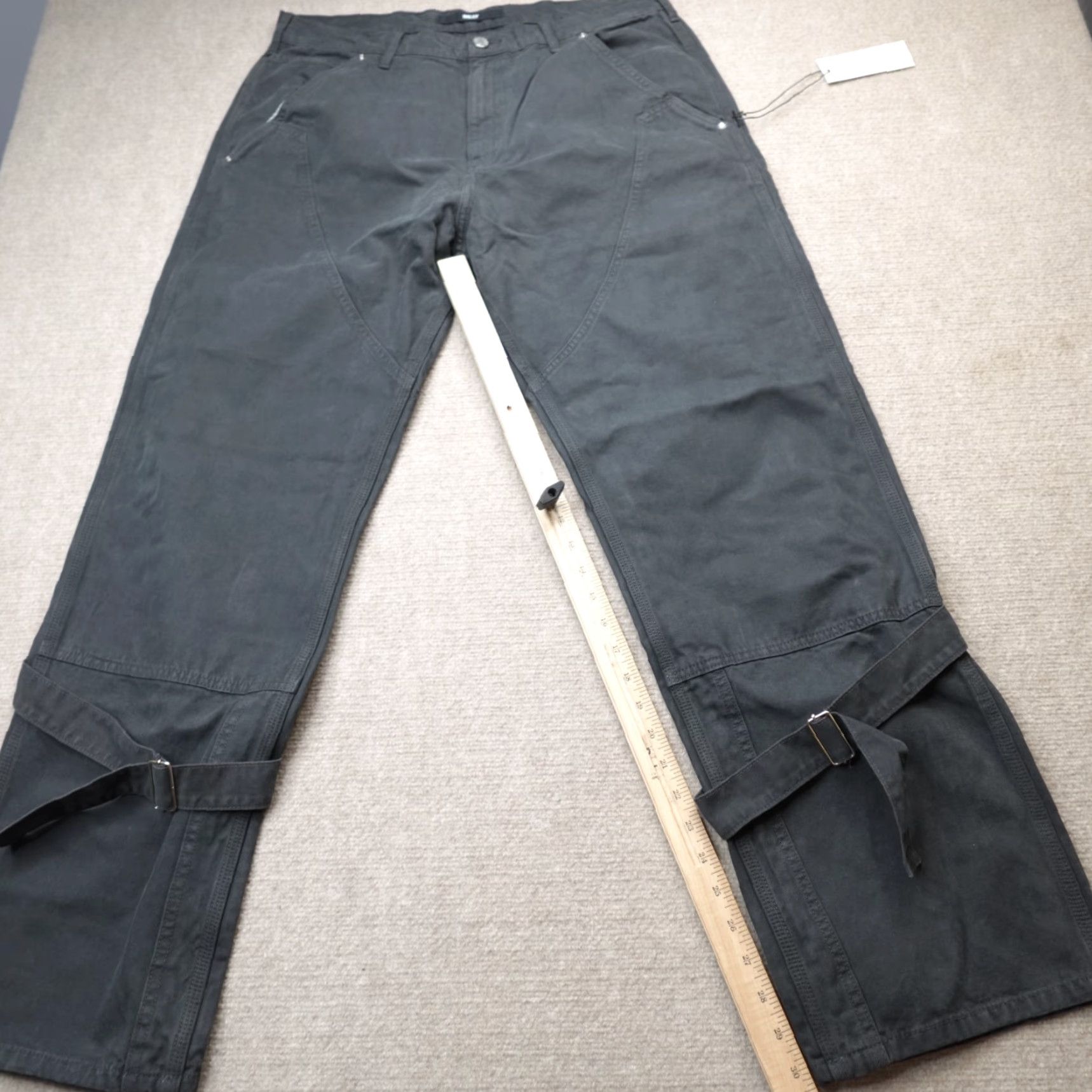 Vintage Billy Los Angeles Pants 36 Gray Canvas Double Knee Made in USA NEW Size US 36 / EU 52 - 2 Thumbnail