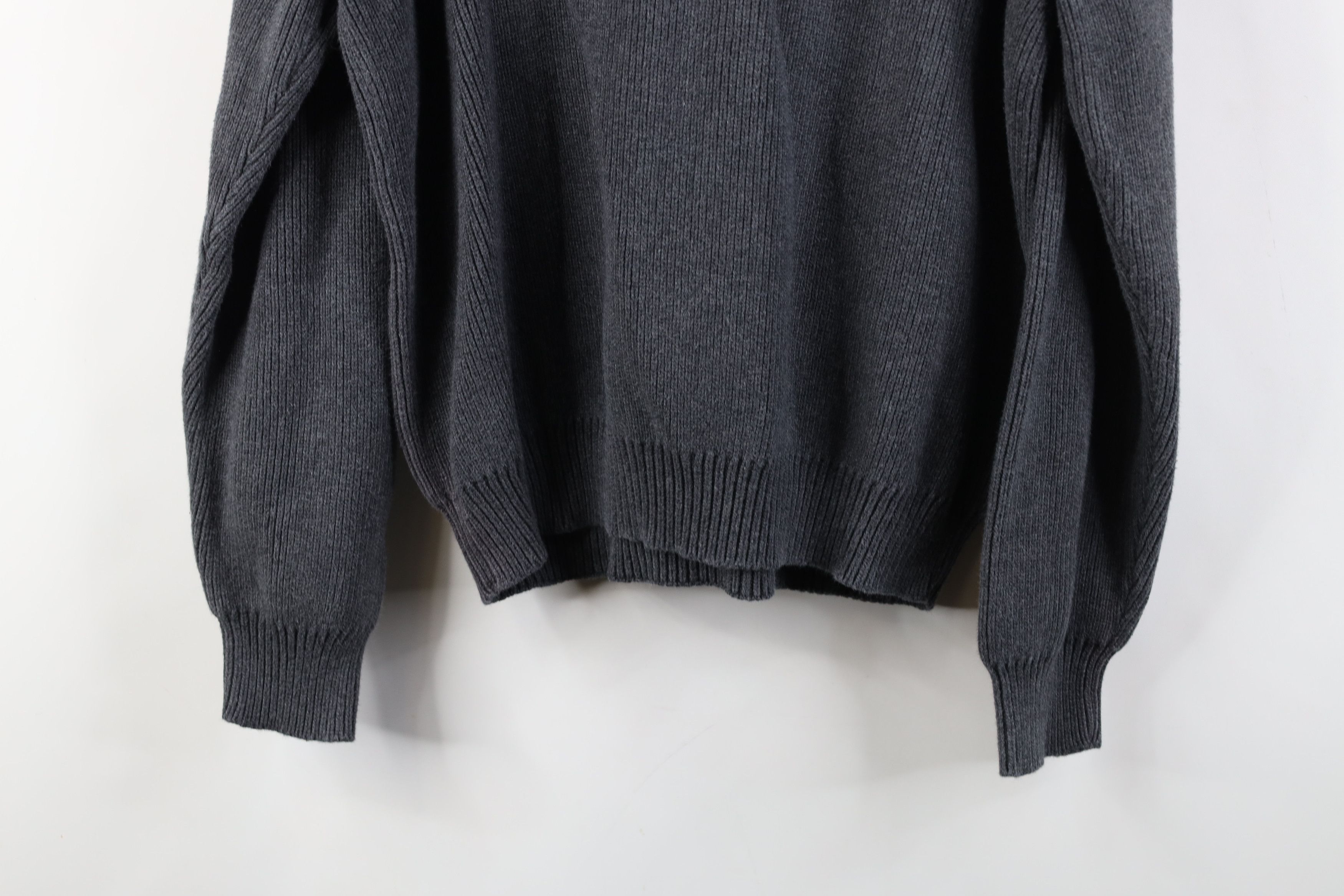 Vintage Vintage 90s Y2K Streetwear Fit Ribbed Knit Henley Sweater Size US M / EU 48-50 / 2 - 10 Thumbnail