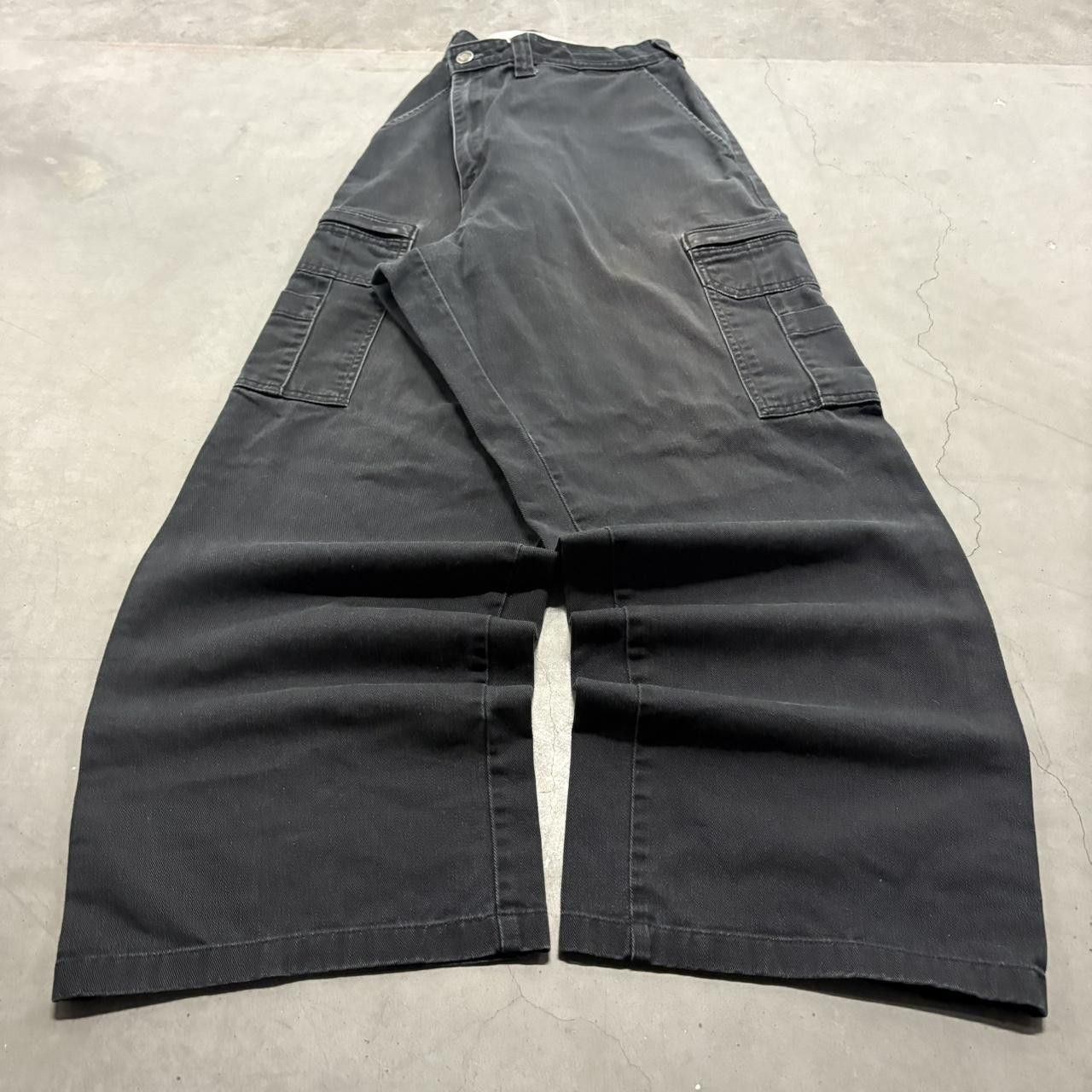 Vintage Crazy Vintage Y2K/2000s Baggy Black Streetwear Grunge Gorpcore Cargo Pants! Size US 36 / EU 52 - 3 Thumbnail