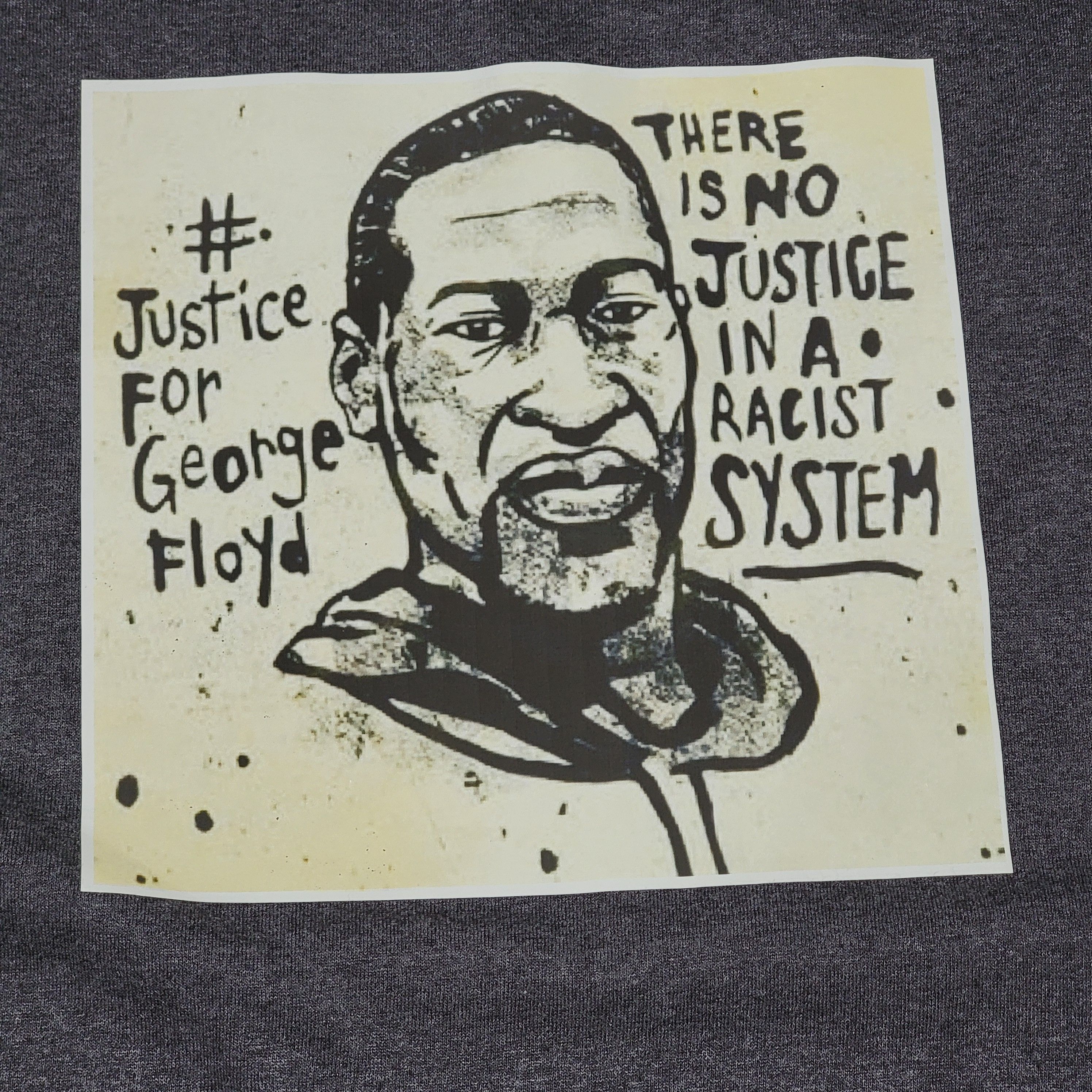Hanes Hanes Justice For George Floyd SS Grey Tee - Size 2XL Size US XXL / EU 58 / 5 - 2 Thumbnail