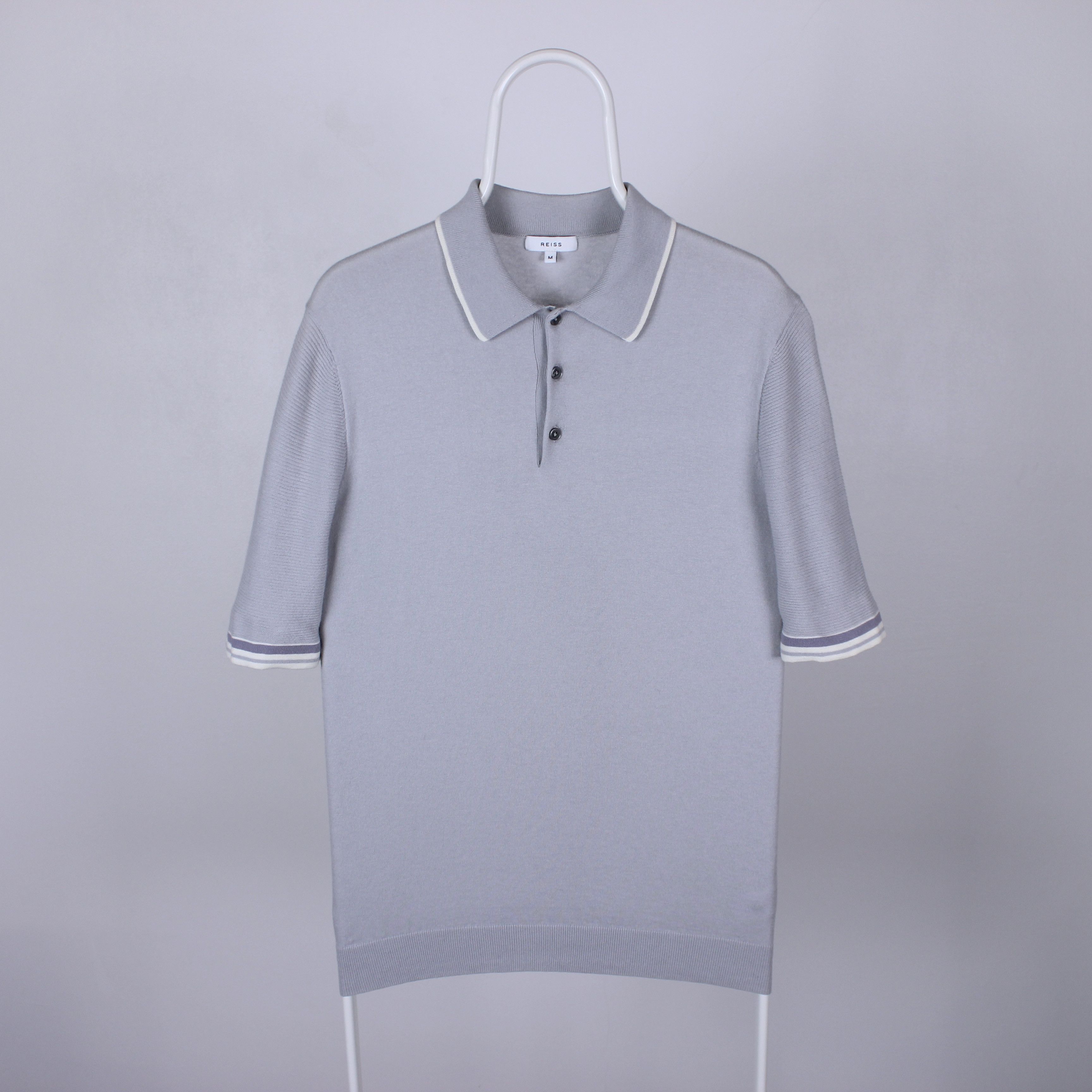Reiss Reiss polo shirt men M gray light Size US M / EU 48-50 / 2 - 2 Thumbnail
