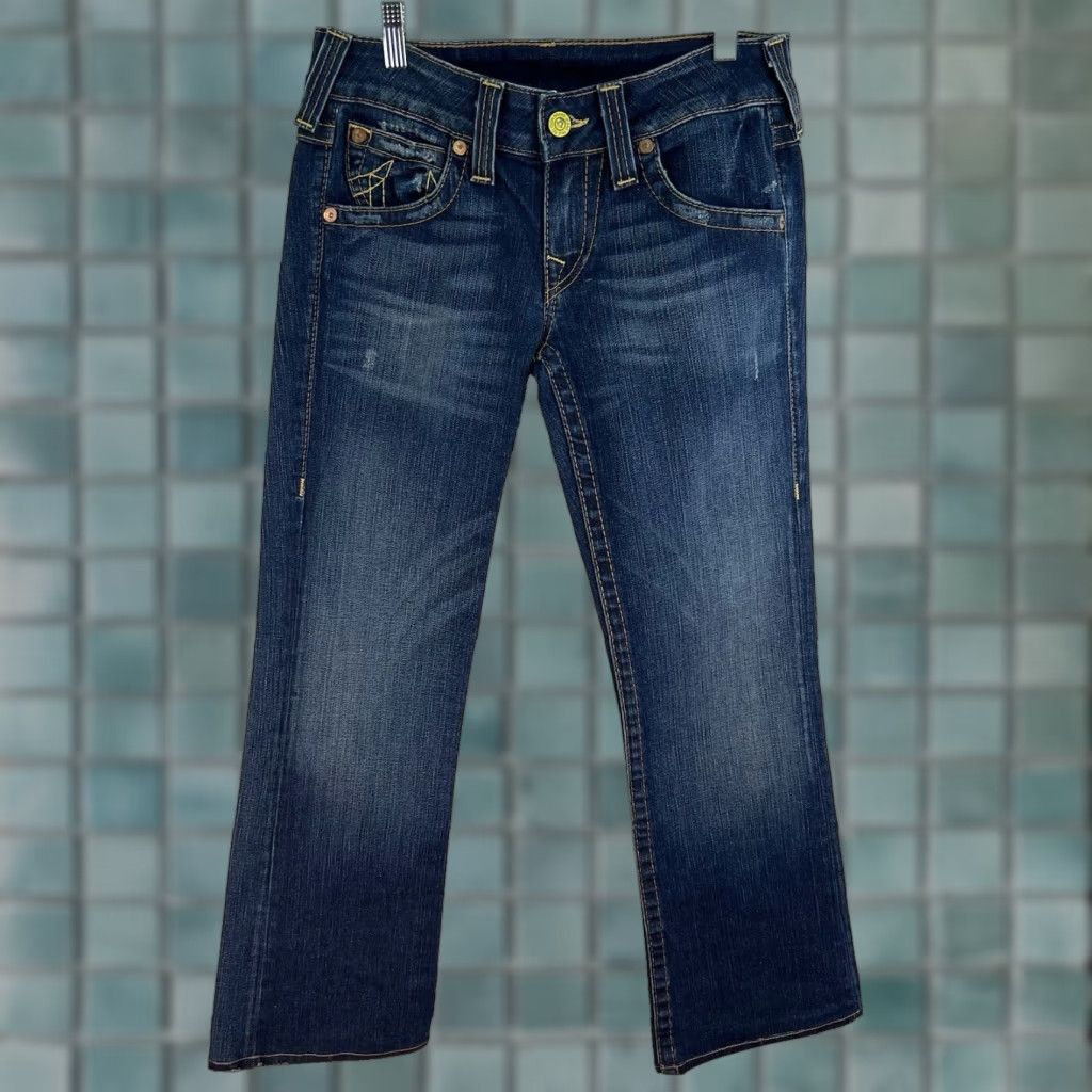 True Religion VINTAGE True Religion Jeans Womens Bootcut Denim Size 29 Dark Blue Cotton Retro 2000s Size 29" - 1 Thumbnail