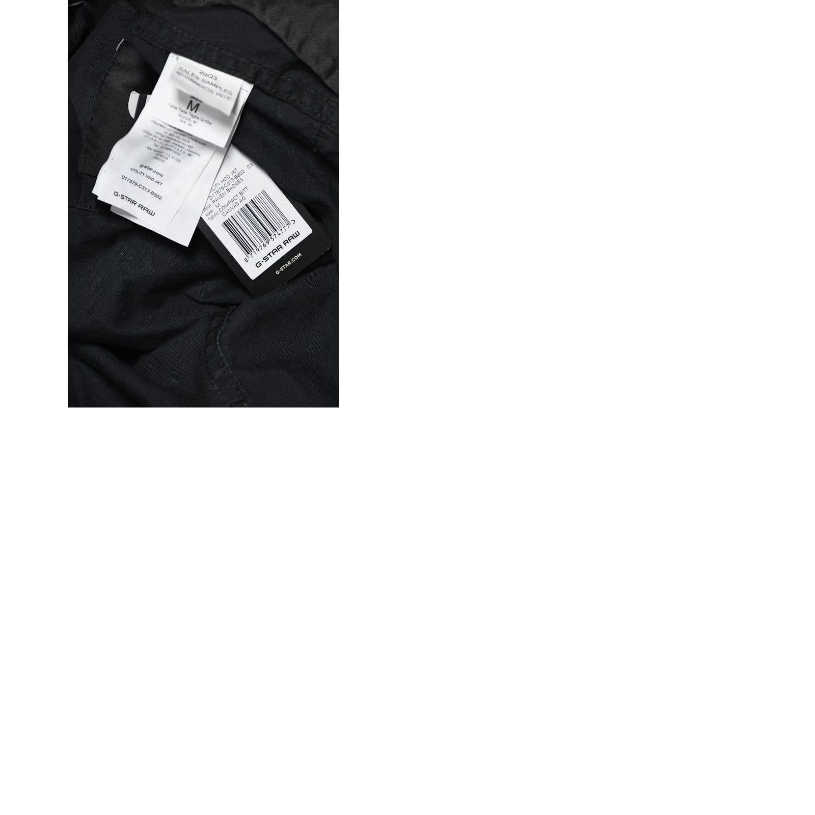 G-Star G-Star RAW UTILITY HDD JACKET M Gray Canvas Hooded Jacket Mens Regular Size M Size US M / EU 48-50 / 2 - 9 Thumbnail