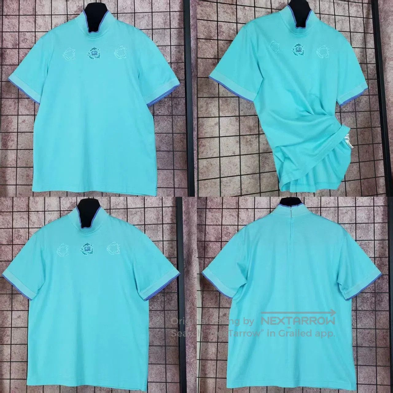Dior Dior Macaron Blue Top with Embroidery. Size US M / EU 48-50 / 2 - 3 Thumbnail
