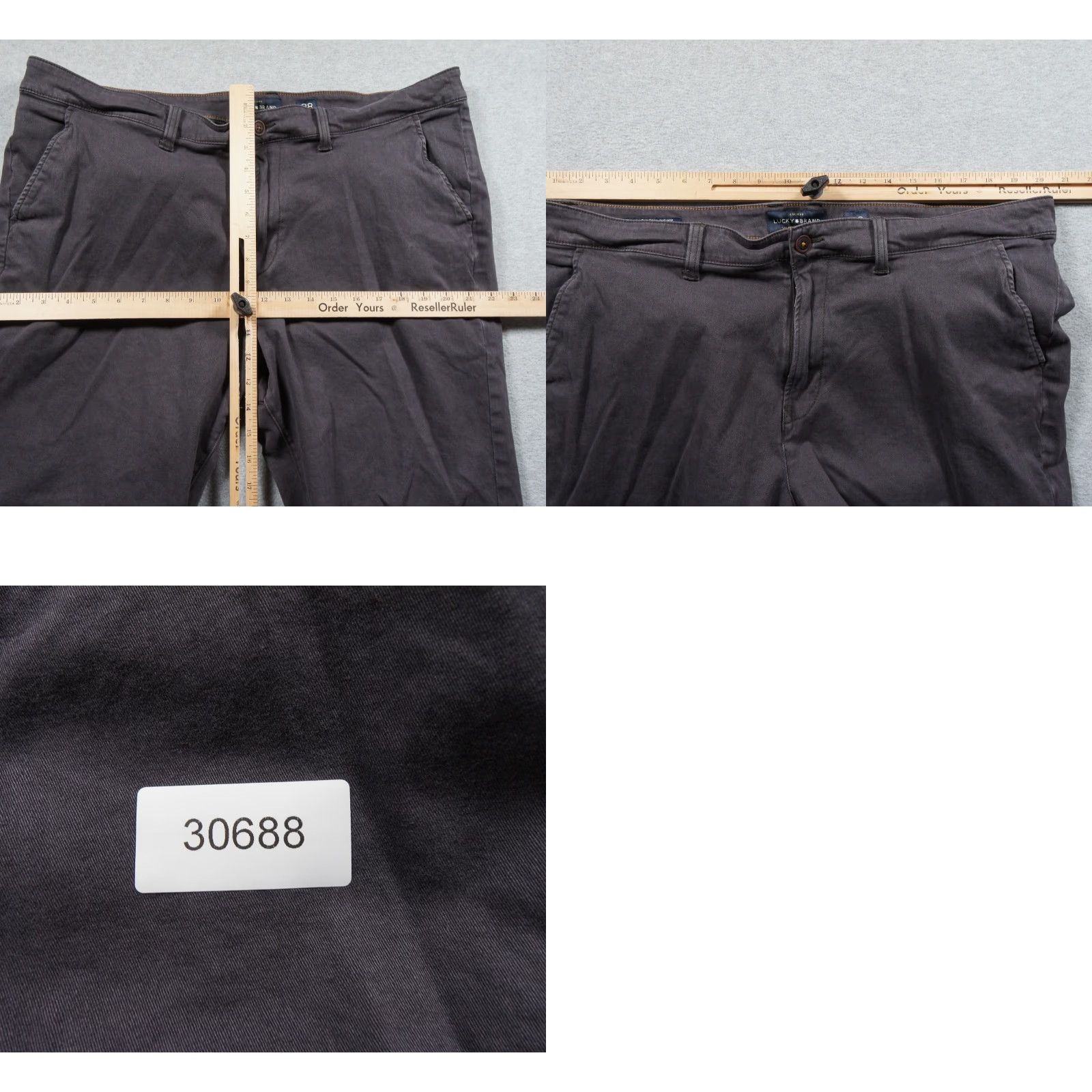 Lucky Brand Lucky Brand Pants Mens 38x29 Gray Chino Athletic 410 Stretch Casual Size US 38 / EU 54 - 9 Thumbnail