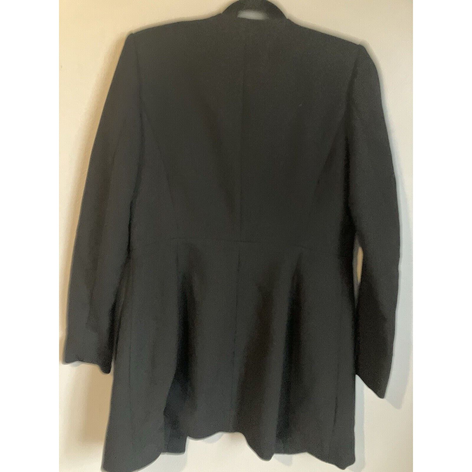 Zara Zara Women's Coat Overcoat Medium Black Suit Jacket Blazer Size M / US 6-8 / IT 42-44 - 3 Thumbnail