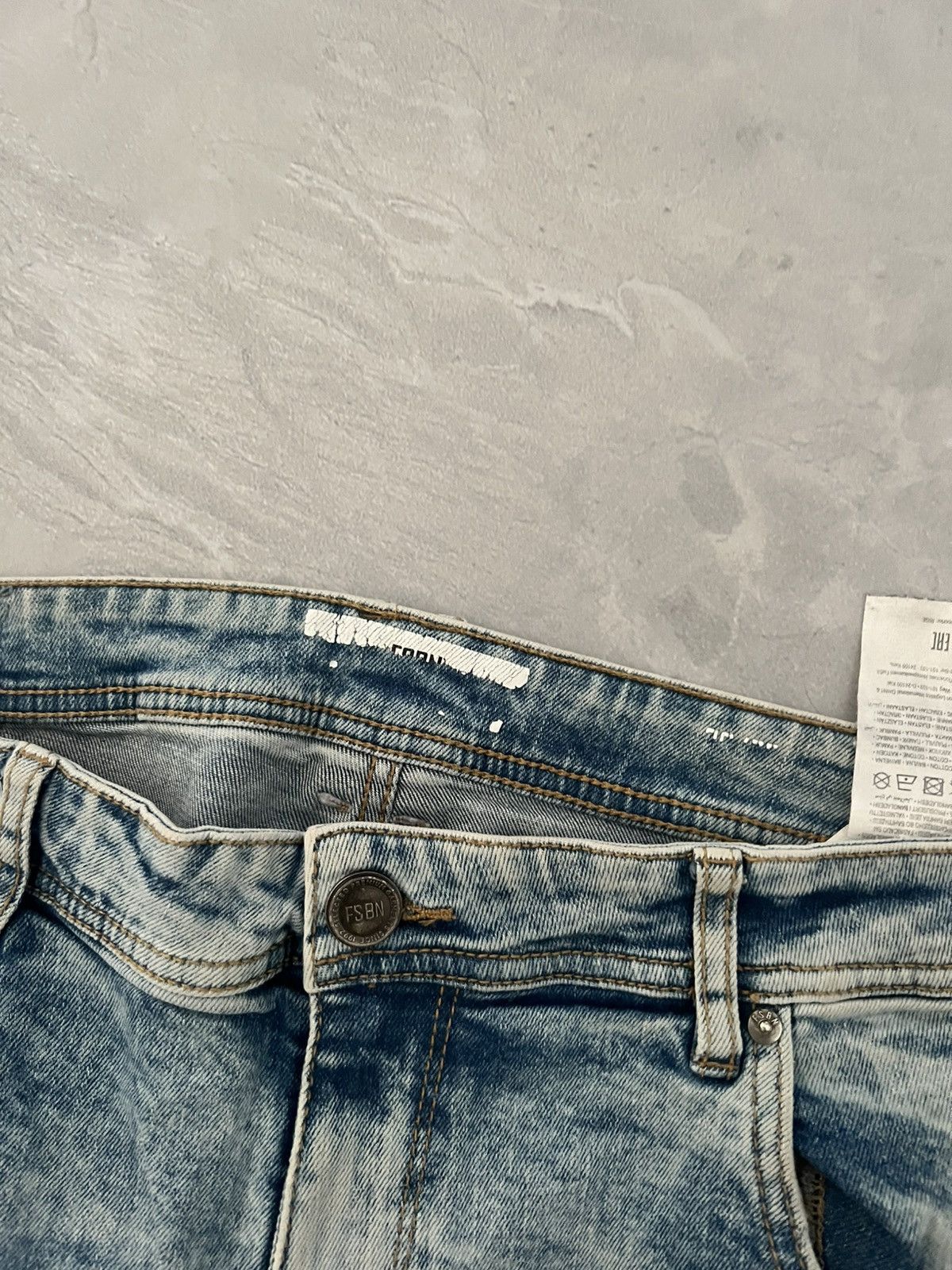 Vintage Slim Fit Blue Denim Jeans Minimal Street Style 90s Size US 36 / EU 52 - 4 Thumbnail