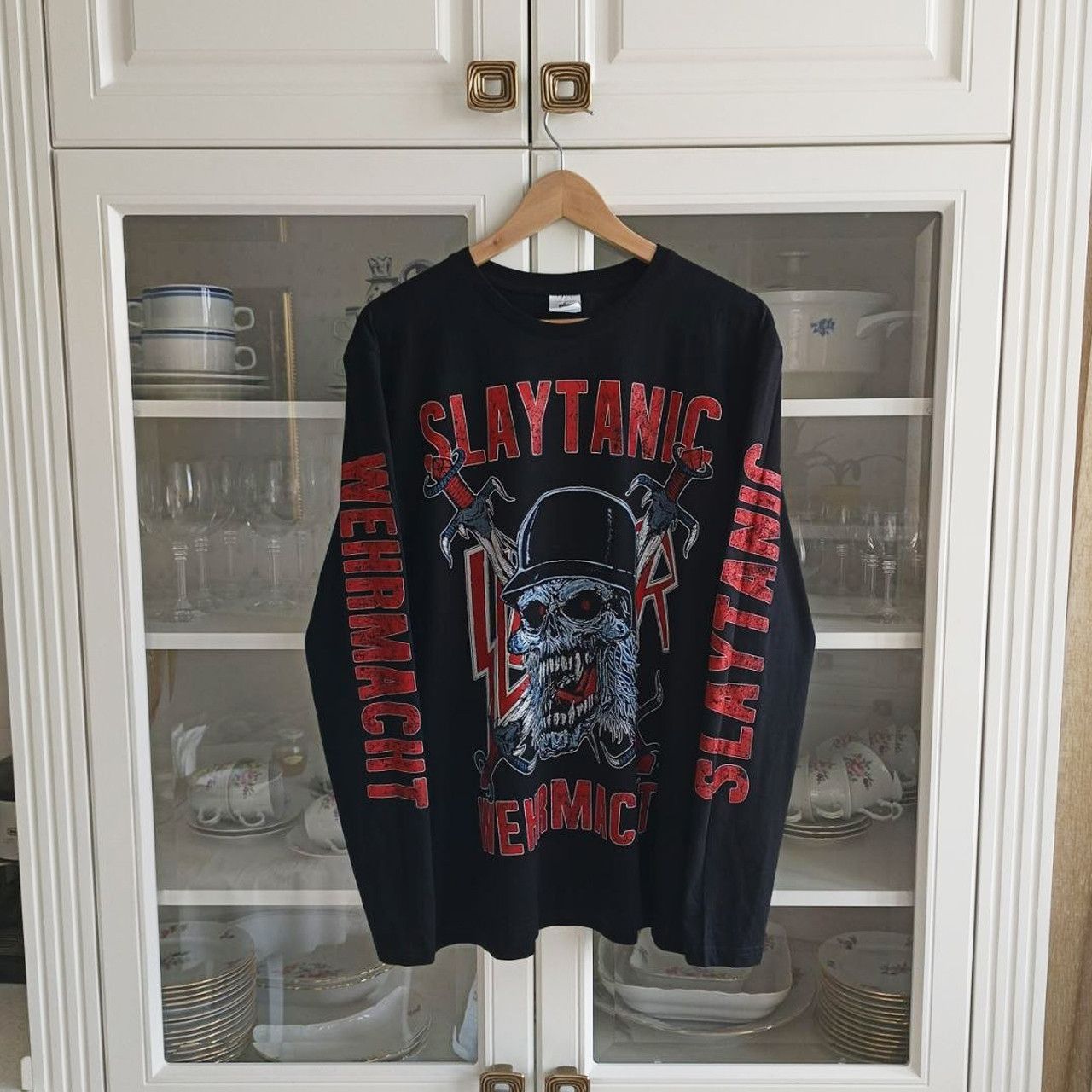 Band Tees Long sleeve Slayer - Slaytanic Wehrmacht - trash metal Size US L / EU 52-54 / 3 - 1 Thumbnail