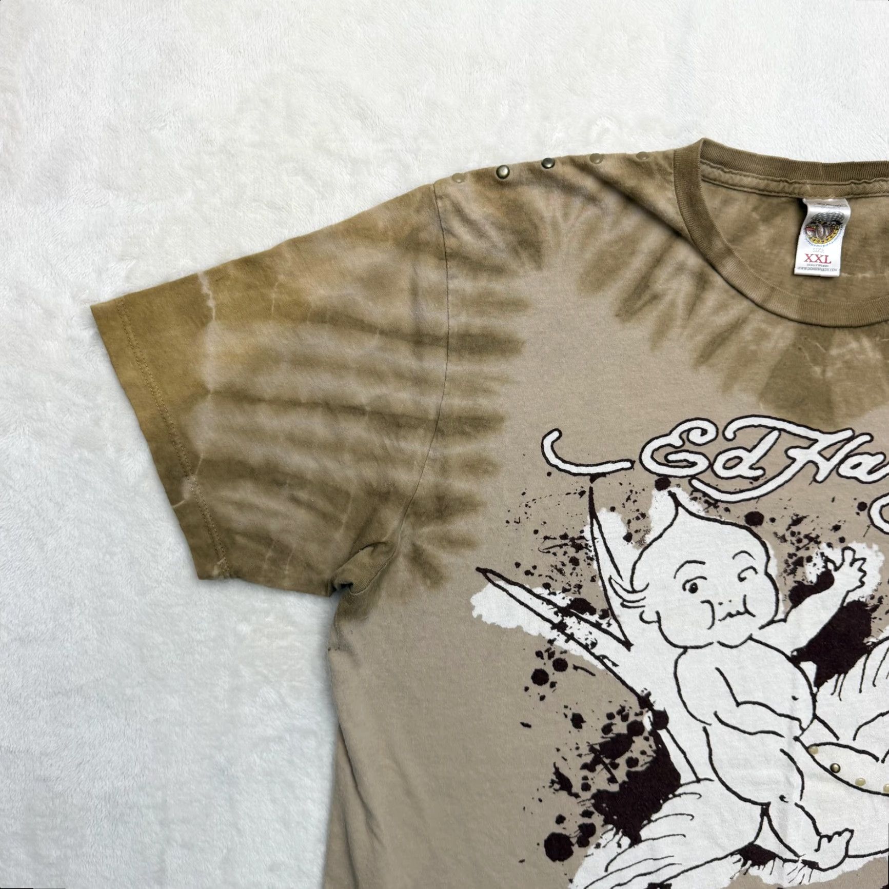 Ed Hardy Ed Hardy Shirt Mens 2XL Brown Freedom 1958 Flying High Tie Dye Graphic Tattoo Crew Neck Short Sleeve Cotton Vintage No Size US XXL / EU 58 / 5 - 7 Thumbnail