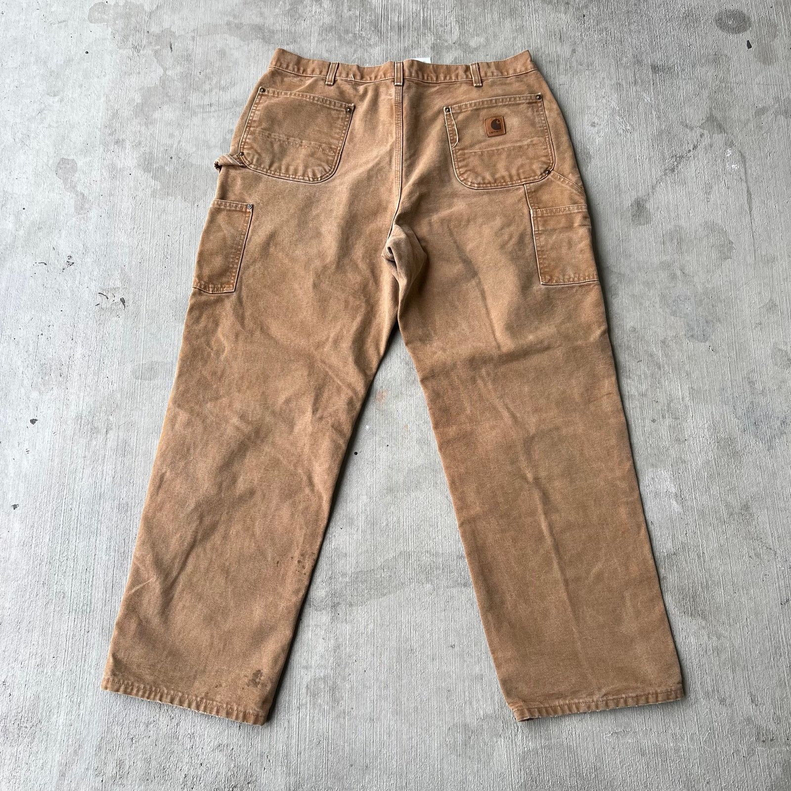 Carhartt × Vintage Vintage Y2K Carhartt brown double knee work carpenter pants Size US 37 - 4 Thumbnail