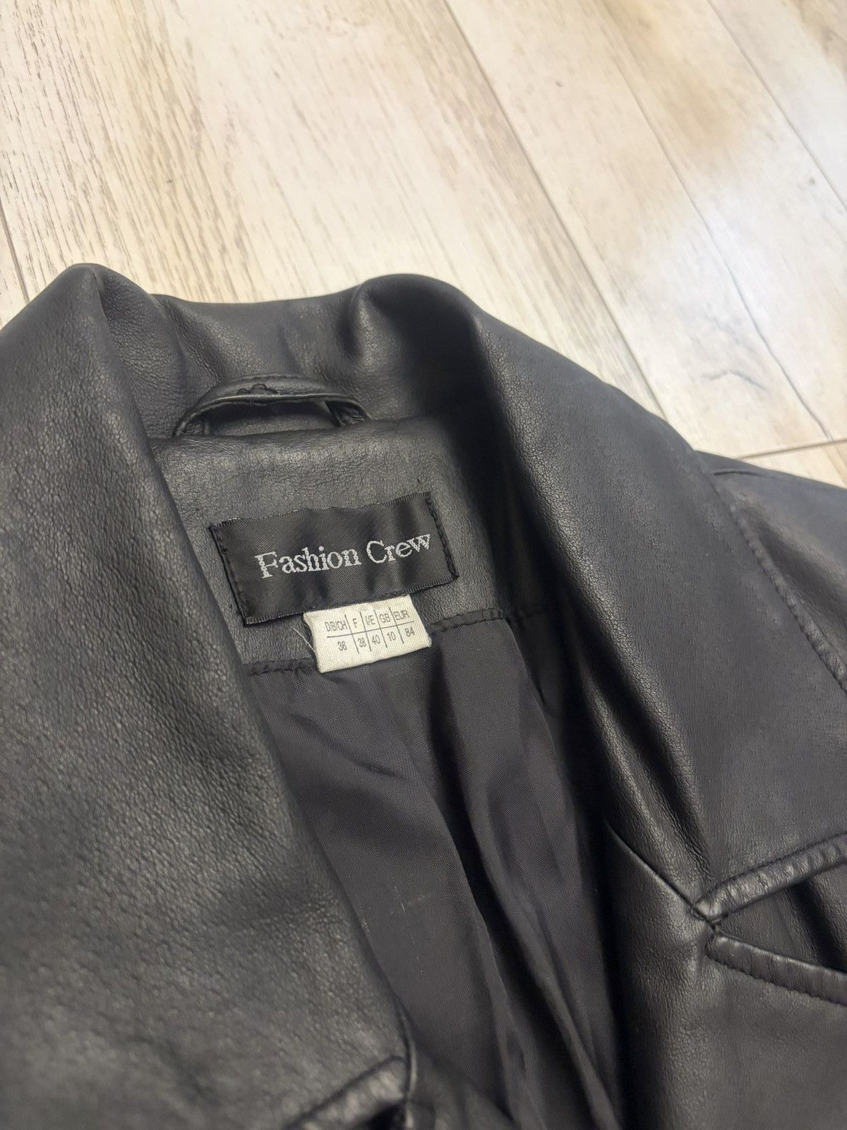 Other Vintage Leather Coat Jacket Size M / US 6-8 / IT 42-44 - 2 Thumbnail