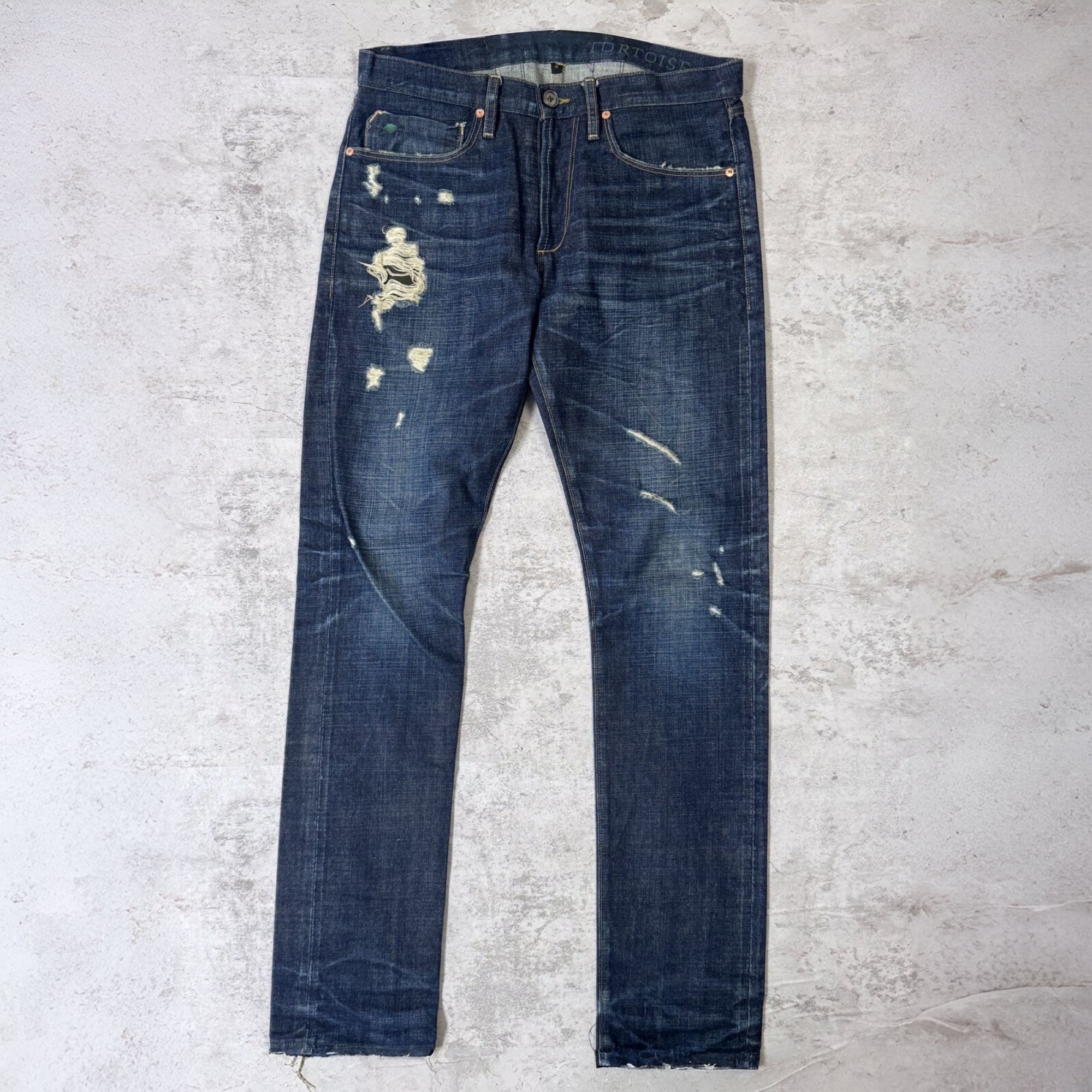 Other Tortoise Ripped Slim Jeans Size 34" / US 12 / IT 48 - 1 Thumbnail