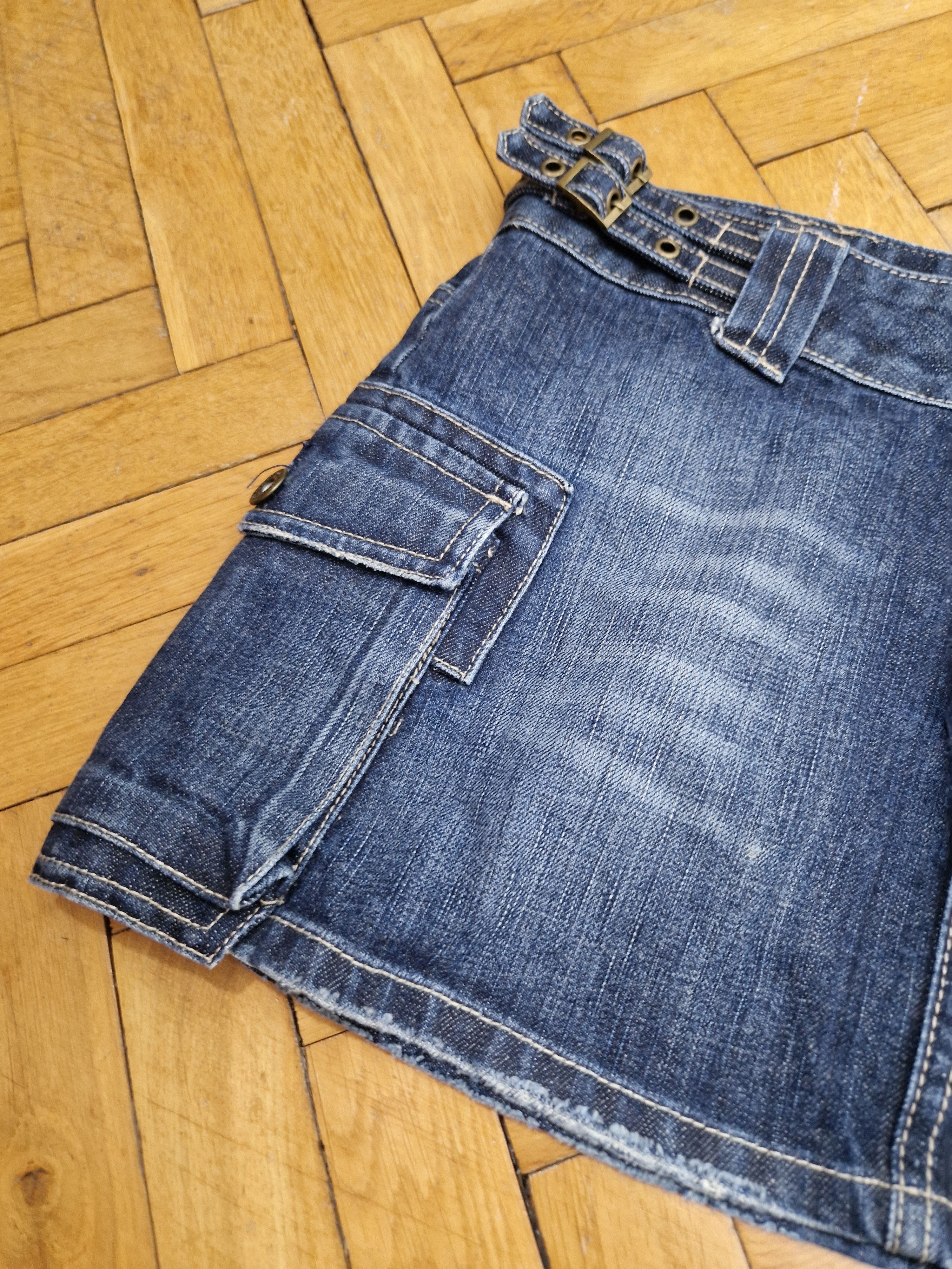Japanese Brand × Vintage vintage y2k denim mini skirt japanese style grunge emo Size 30" / US 8 / IT 44 - 4 Thumbnail