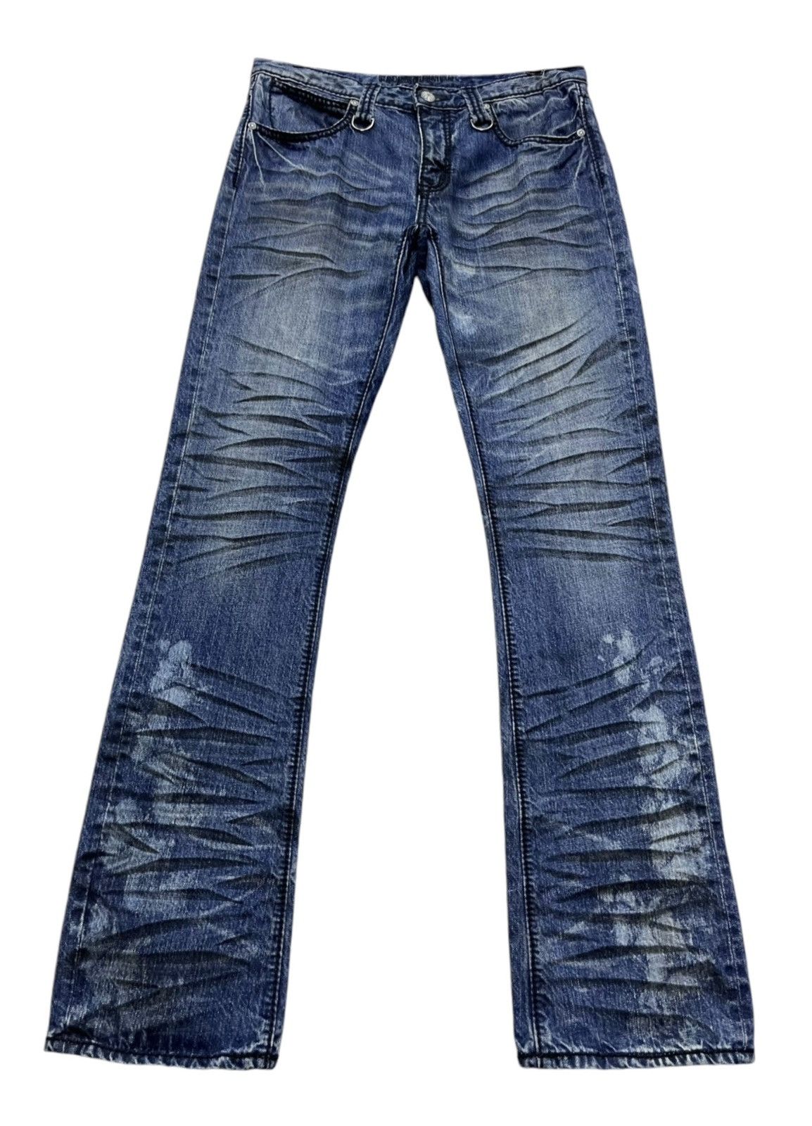 Craftsman STANDARDS OF URBAN CRAFT Charcoal Clawmark Bleach Wash Flare Size US 31 - 1 Thumbnail