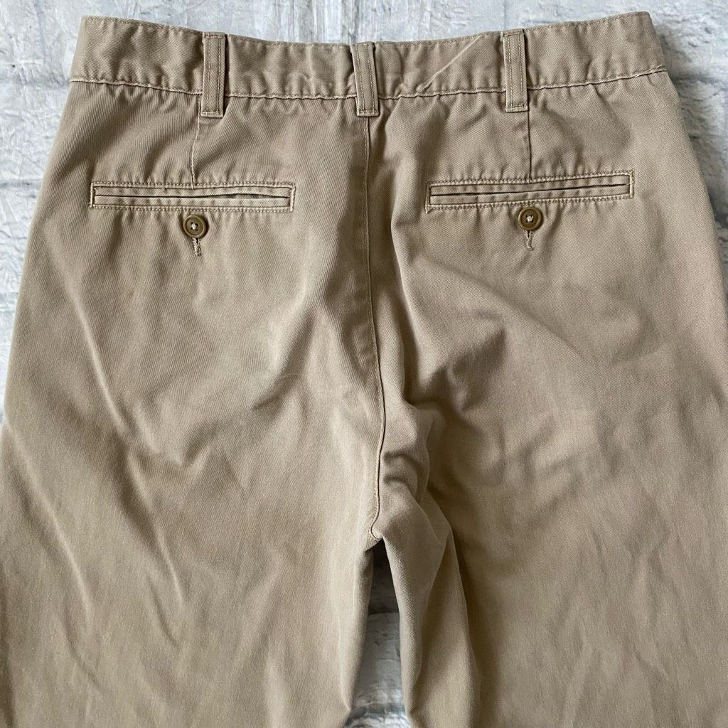 Lands' End Lands End men 30/30 cotton blend flat front tan chinos Size US 30 / EU 46 - 9 Thumbnail