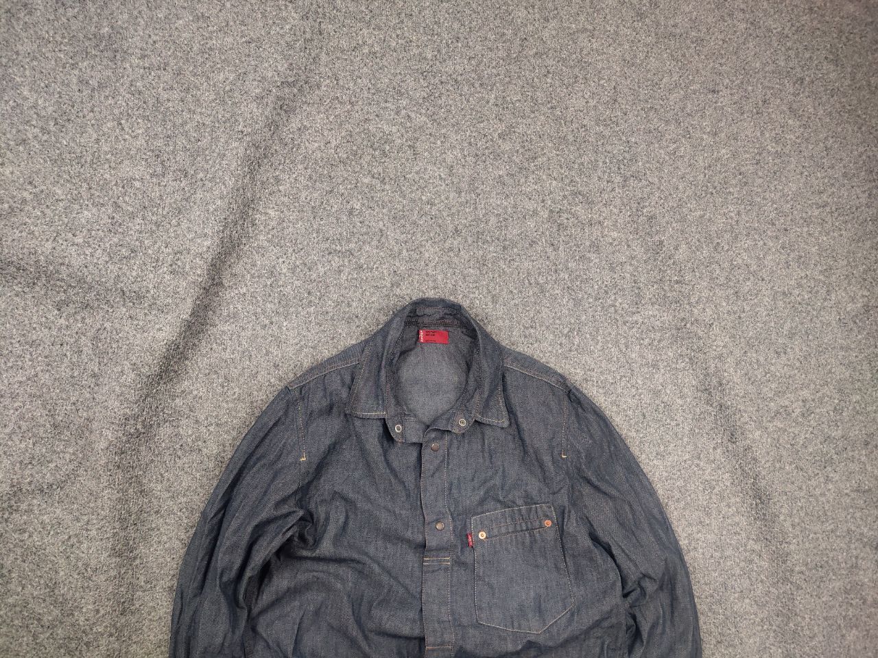 Levi's Vintage 90's Levi's Engineered Twisted Shirt Denim Pocket Size US M / EU 48-50 / 2 - 1 Thumbnail