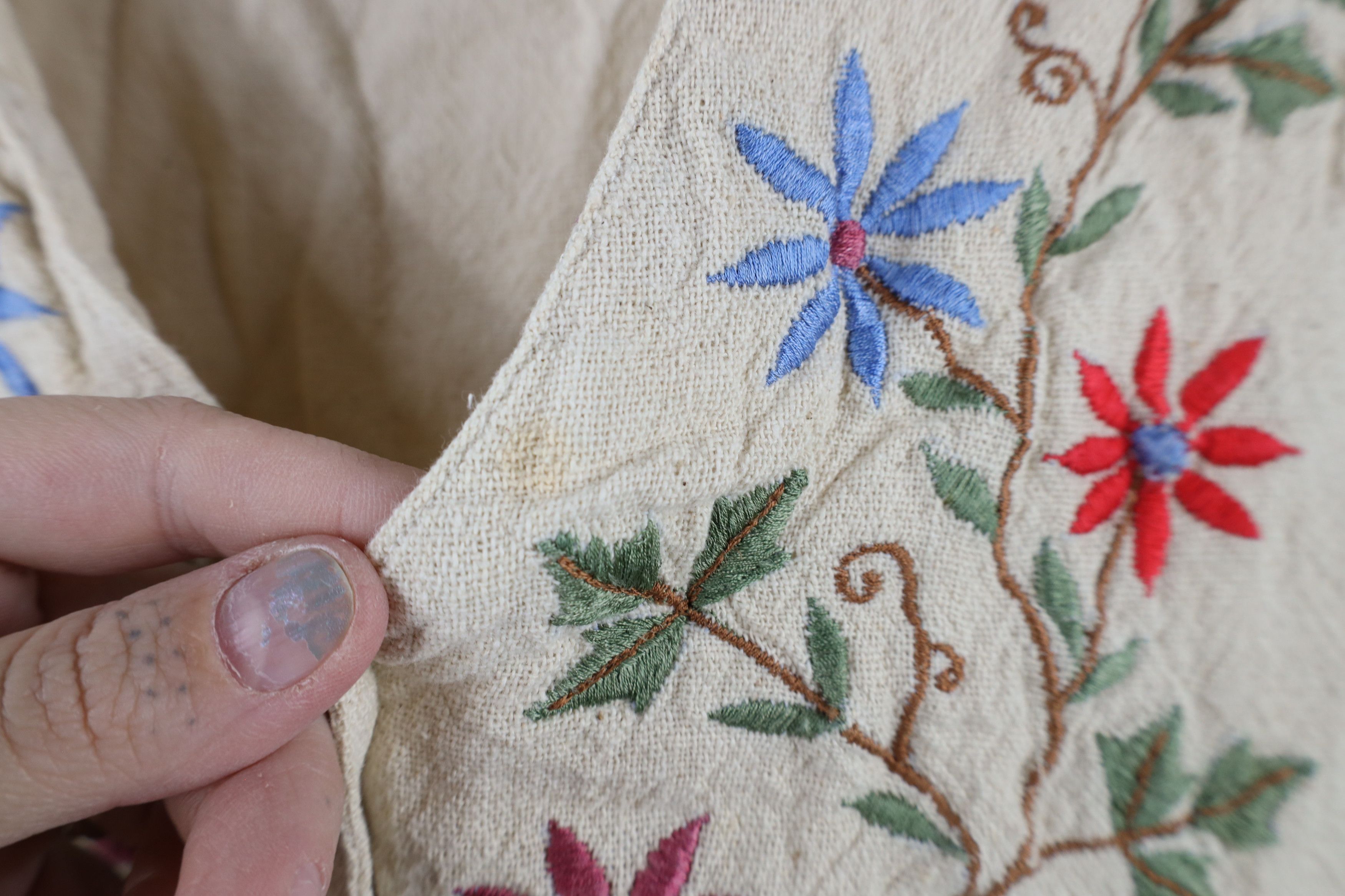 Vintage Vintage 90s Streetwear Embroidered Flower Button Vest Jacket Size M / US 6-8 / IT 42-44 - 6 Thumbnail