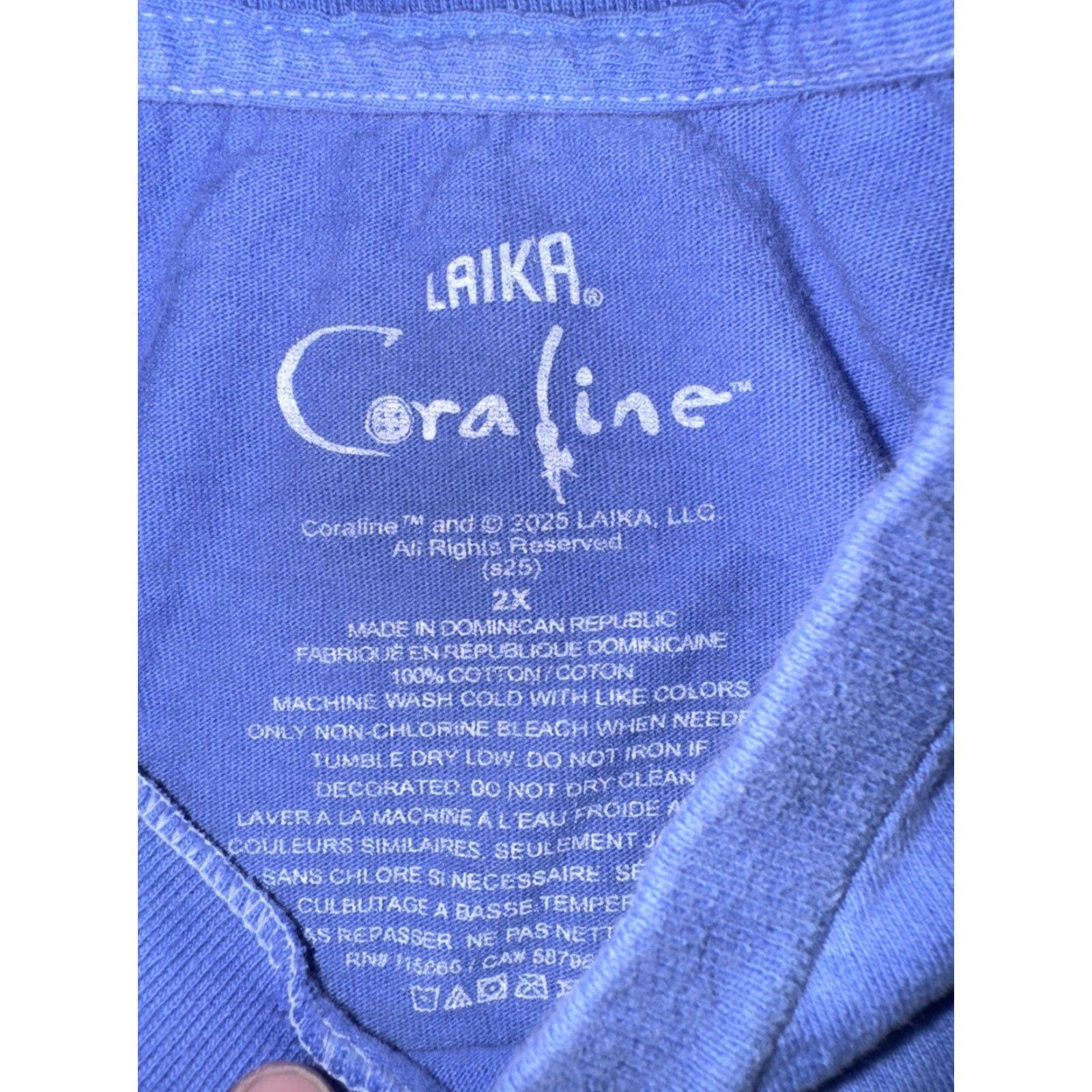 Lakai VINTAGE Laika x Coraline Movie Graphic T-Shirt Men’s XXL Blue Coraline Graphic Print 2009 Stop Motion Mens XXL Shirt Size US XXL / EU 58 / 5 - 3 Thumbnail