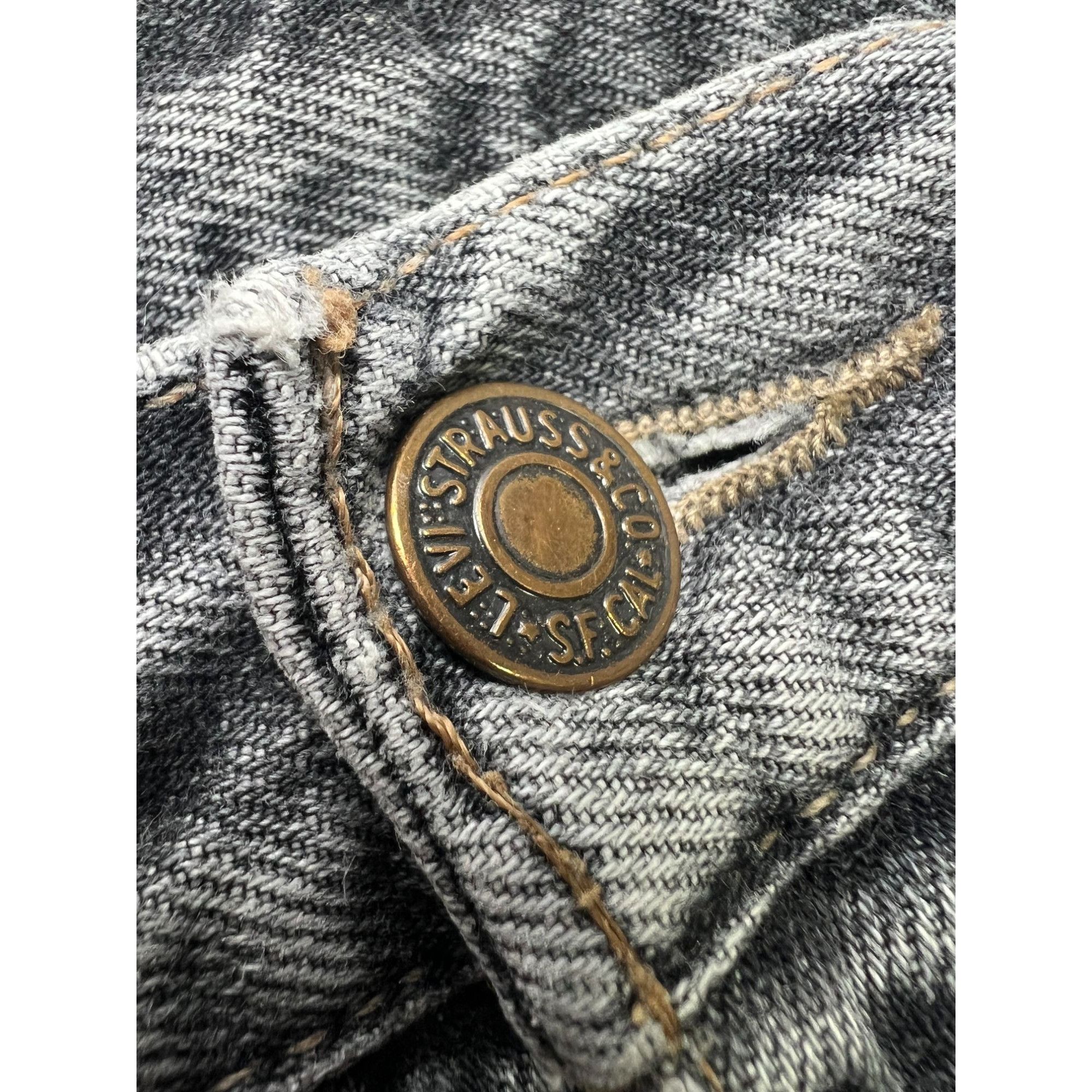 Levi's Vintage Clothing Levi’s 615 Vintage Orange Tab Gray Denim Jeans Pants (Y1058) Size US 33 - 6 Thumbnail