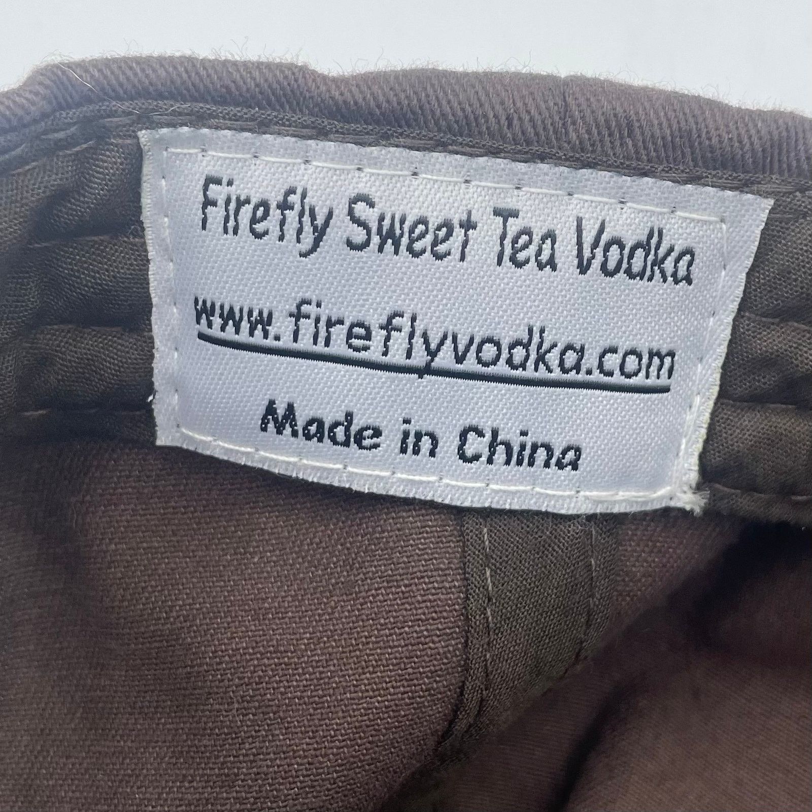 Other Firefly Sweet Tea Vodka Canvas Baseball Hat Cap Brown Unisex Size ONE SIZE - 4 Thumbnail