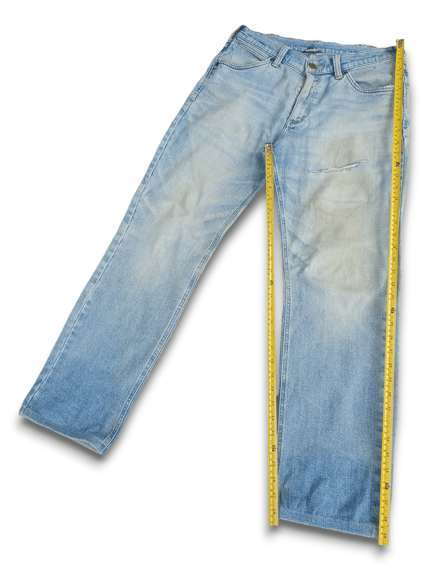 Wrangler SALES🔥Vintage Wrangler Washed Blue Distressed Loose Jeans Size US 28 / EU 44 - 10 Thumbnail